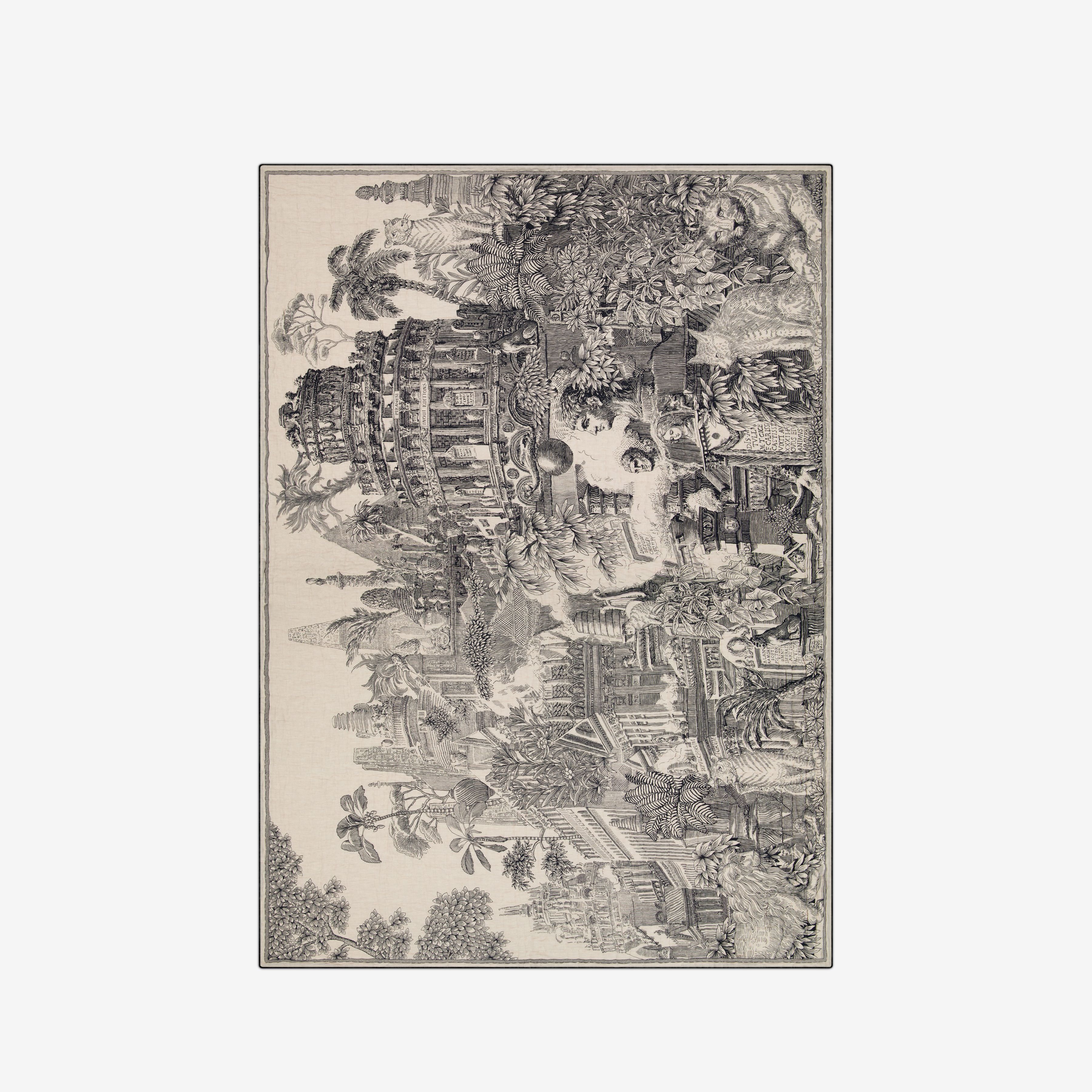 Quilted Cover 140 - Piranesi - Black