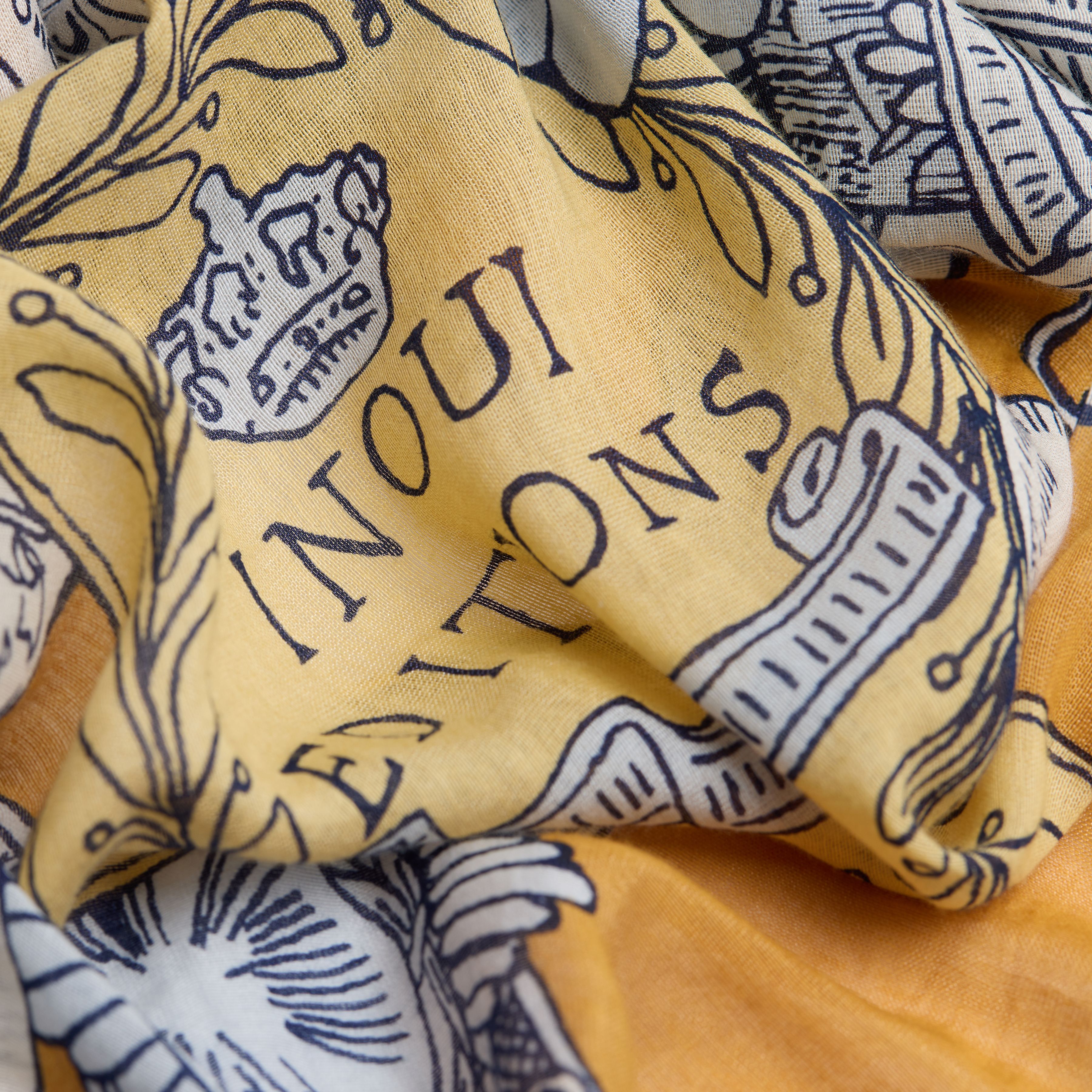 Écharpe 100 - Octopus - Mordoré