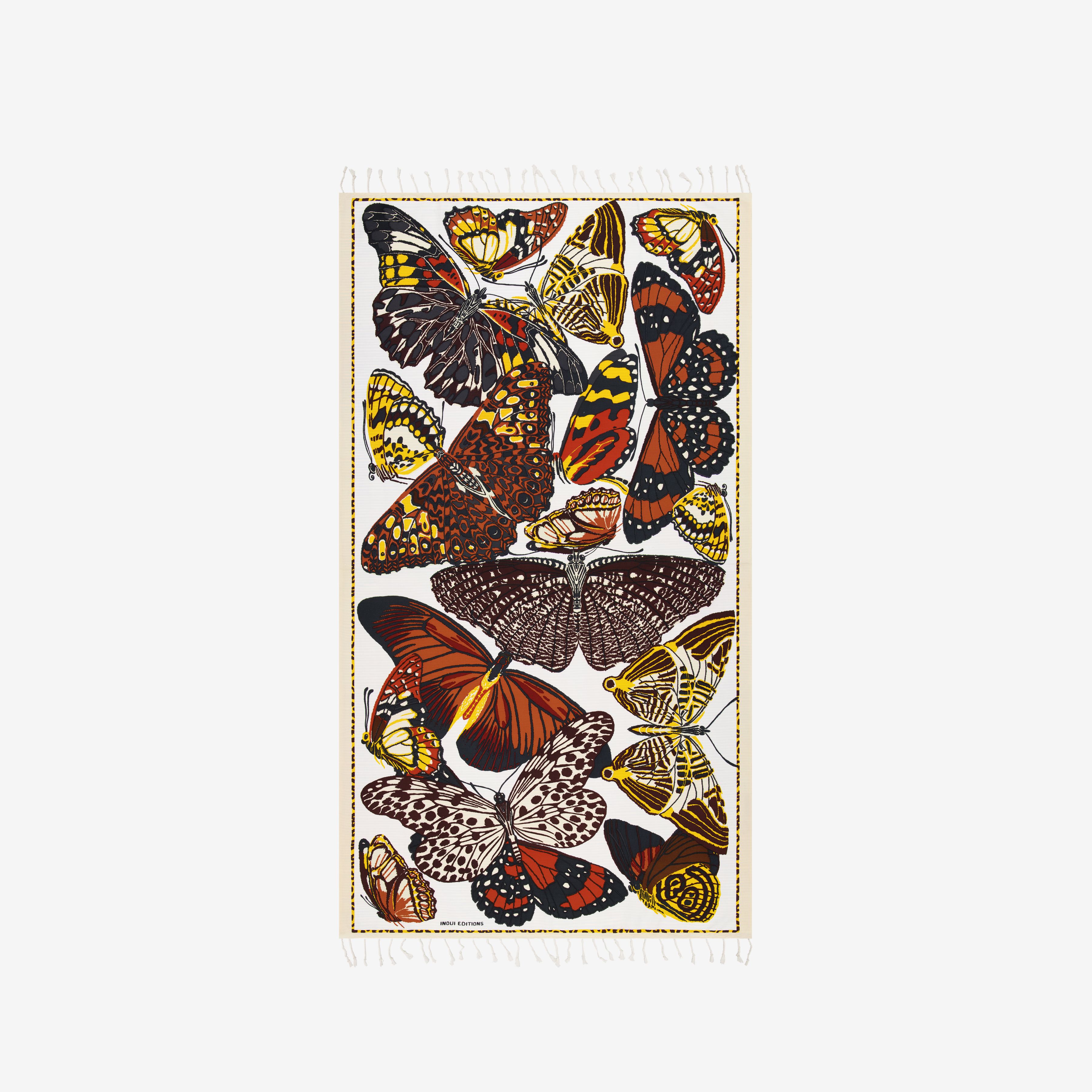 Fouta 100 - Papillons - Nude