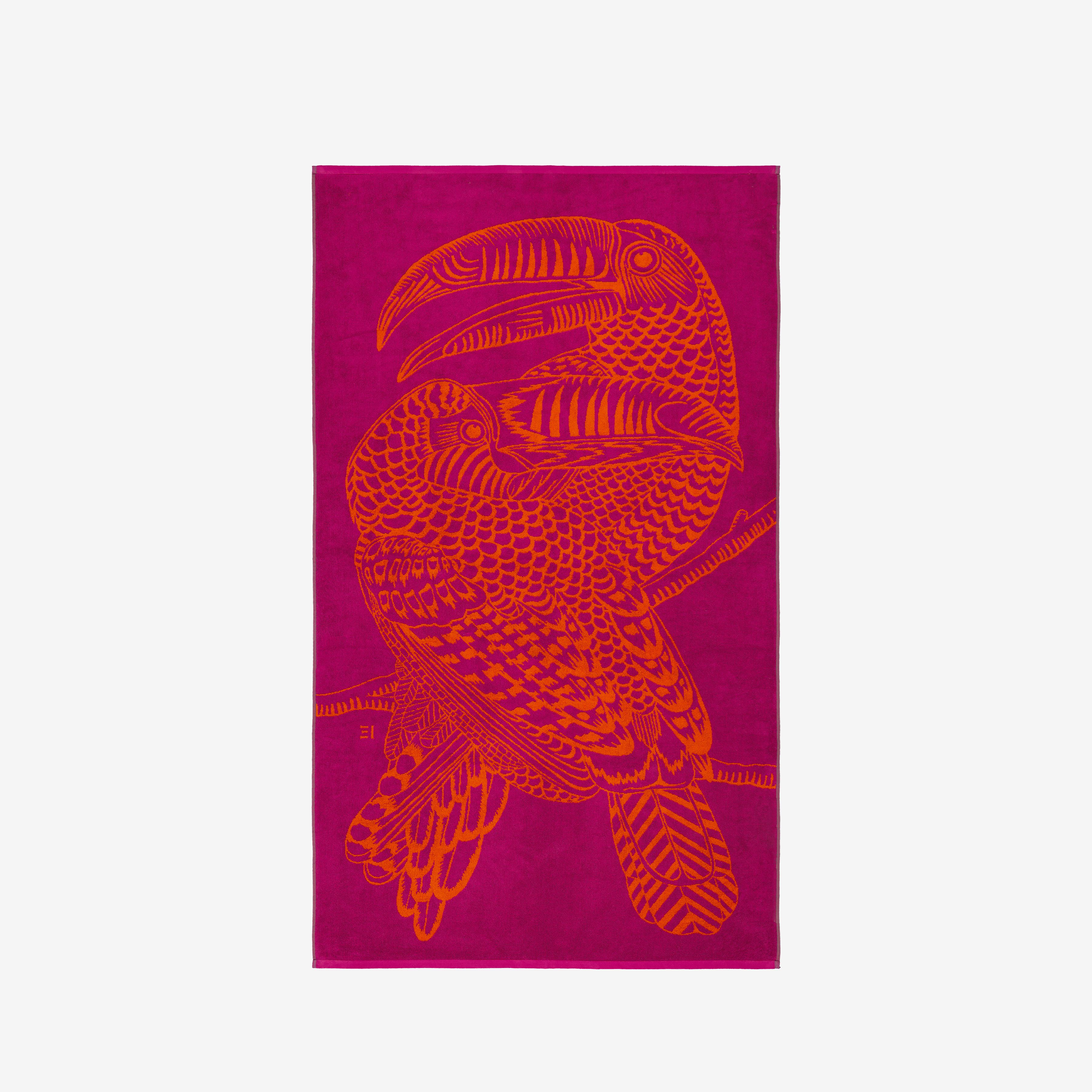 Beach Towel - Toucan - Fuchsia