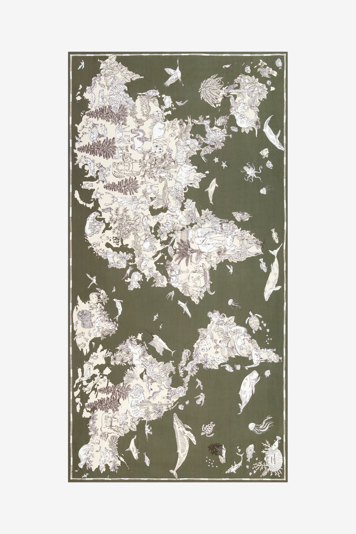 Écharpe 100 - Atlas - kaki