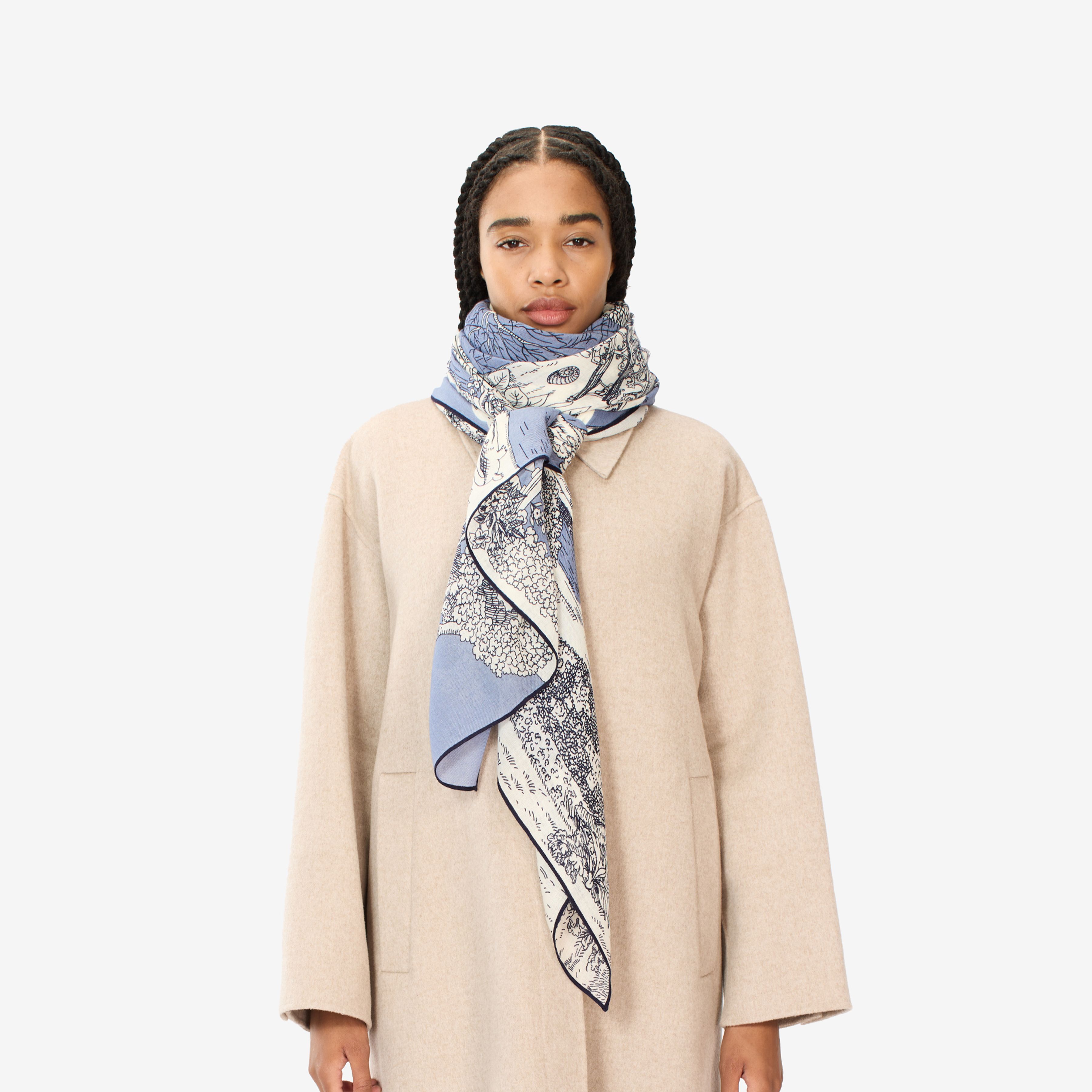 Scarf 100 - Quatre Saisons - Blue