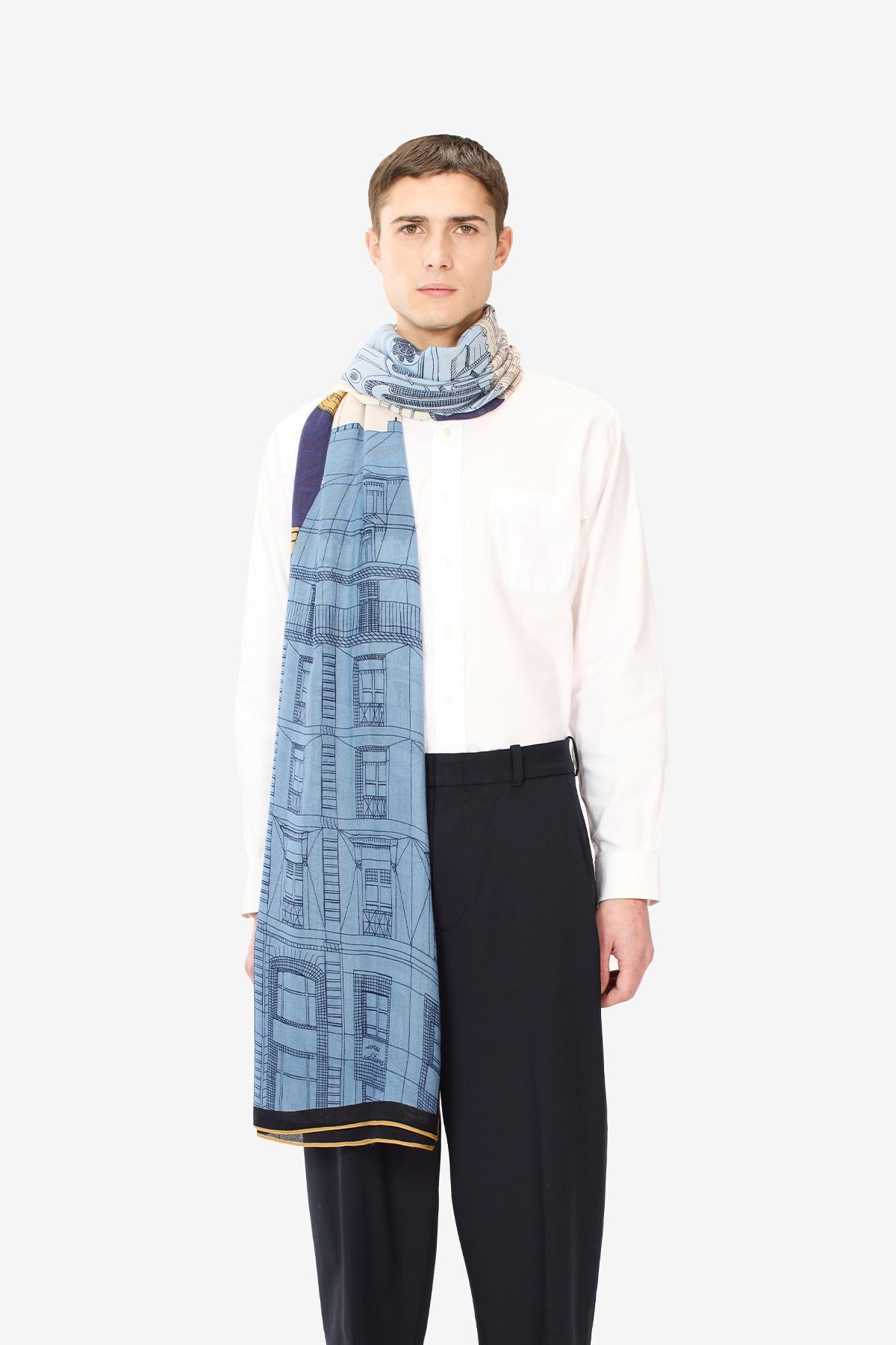 Écharpe 100 - Paris - Bleu Marine