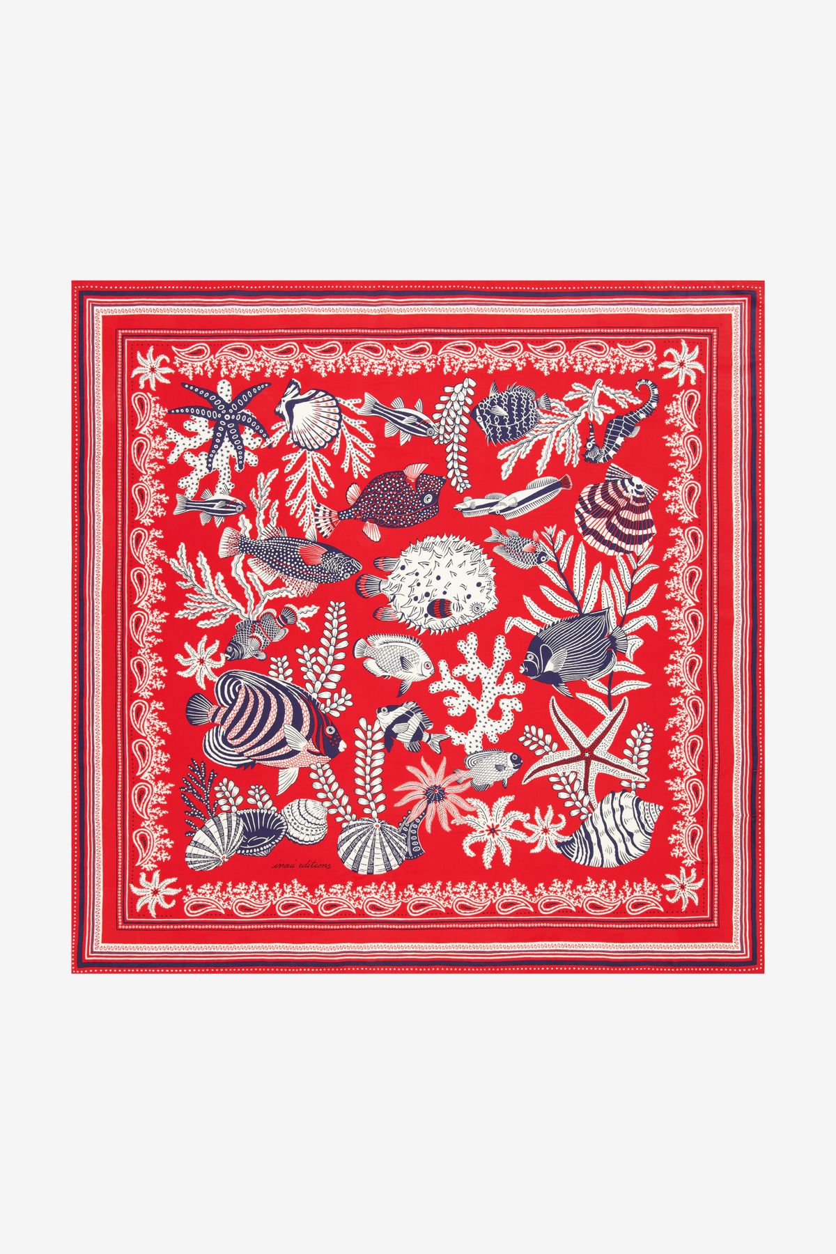 Carré 100 - Neptune - Rouge