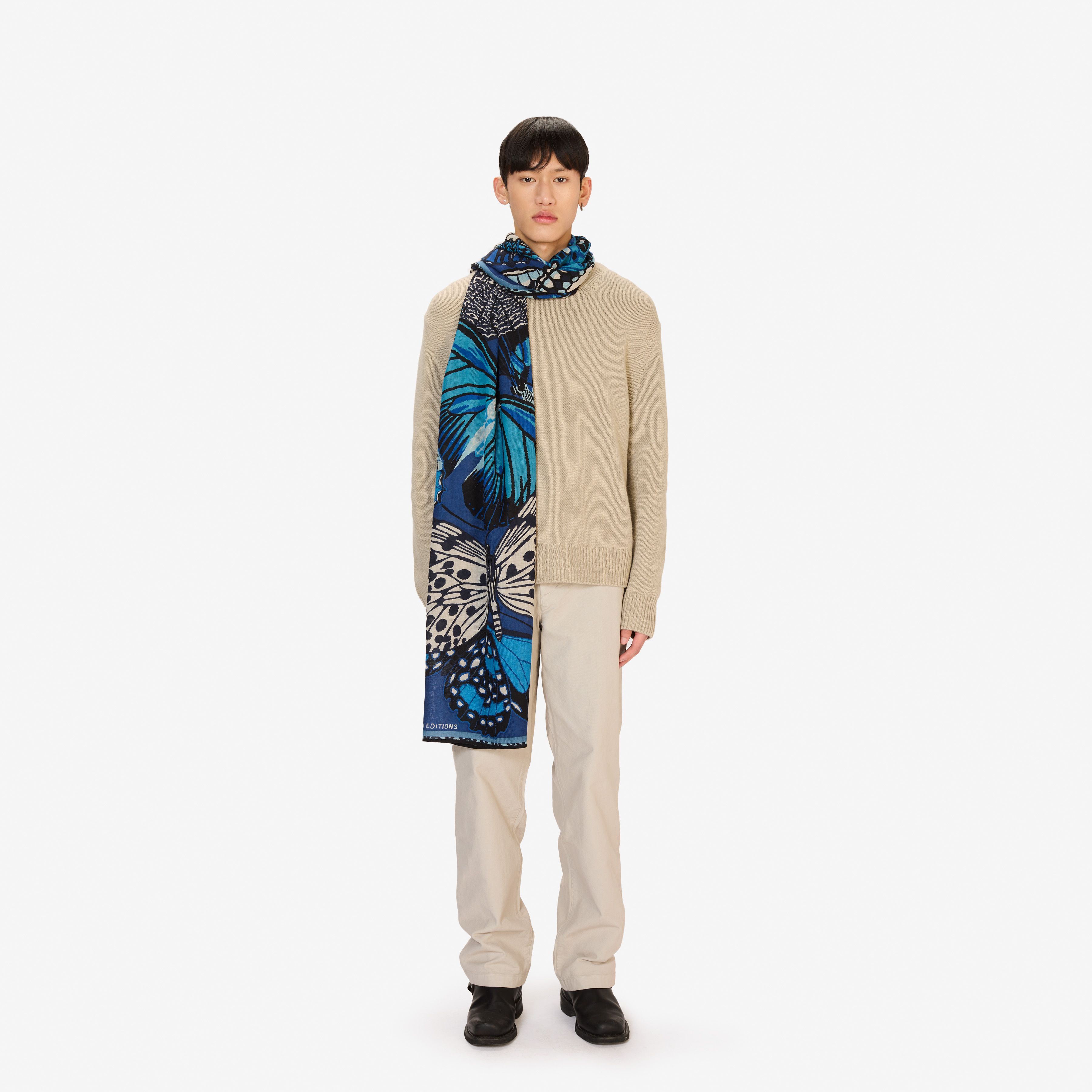 Scarf 70 - Papillons - Blue
