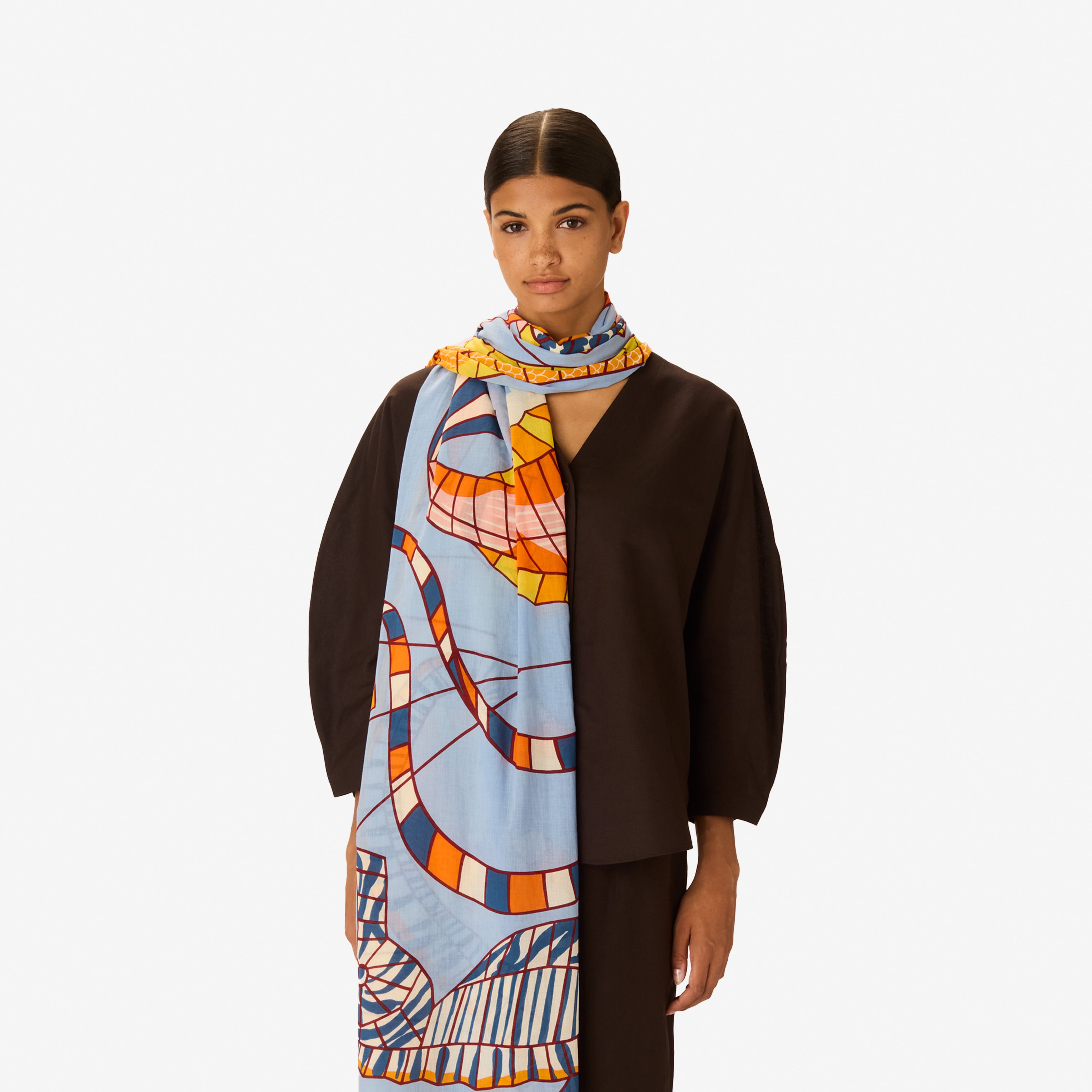 Scarf 100 - Cerfs Volants - Orange