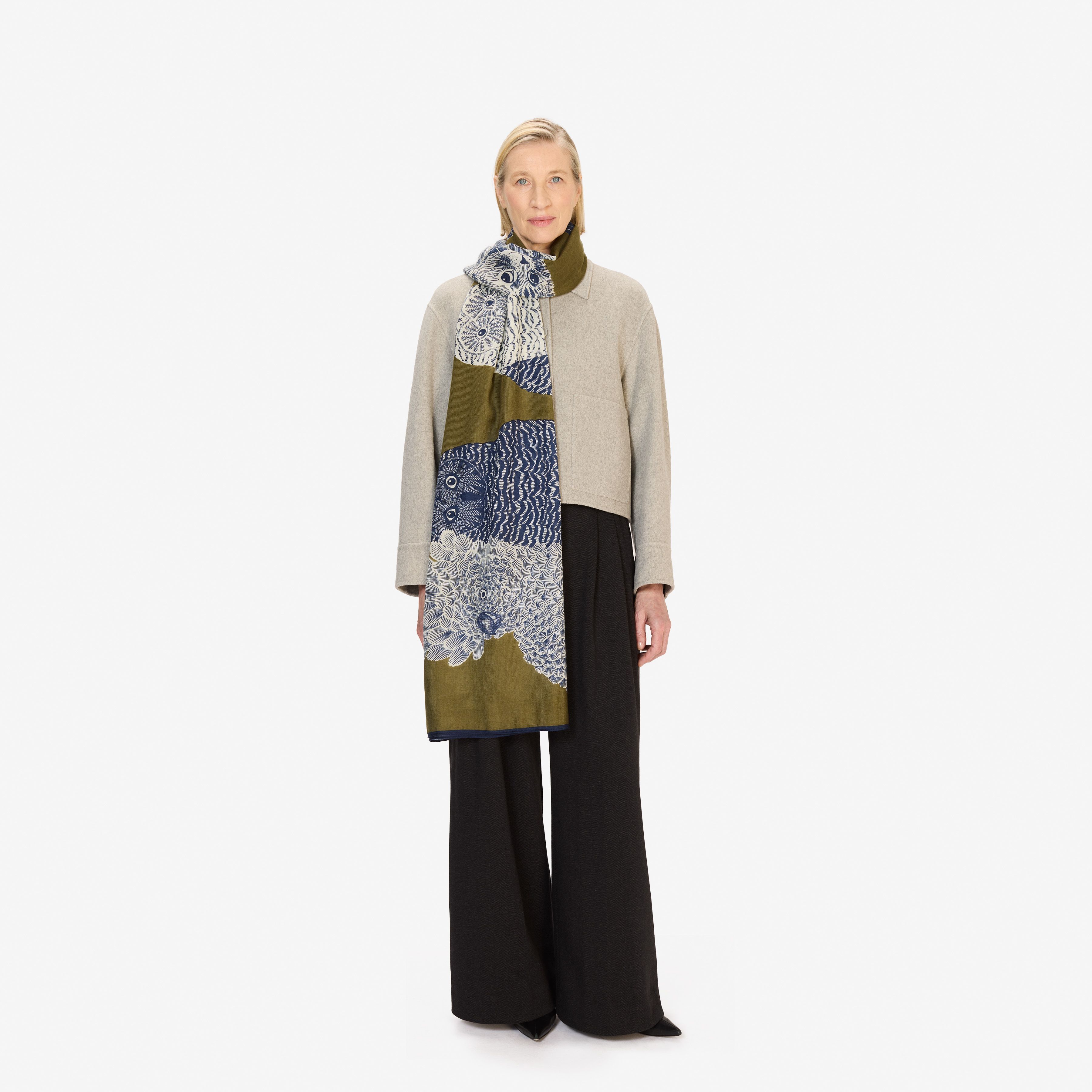 Scarf 80 - Chouette - Khaki
