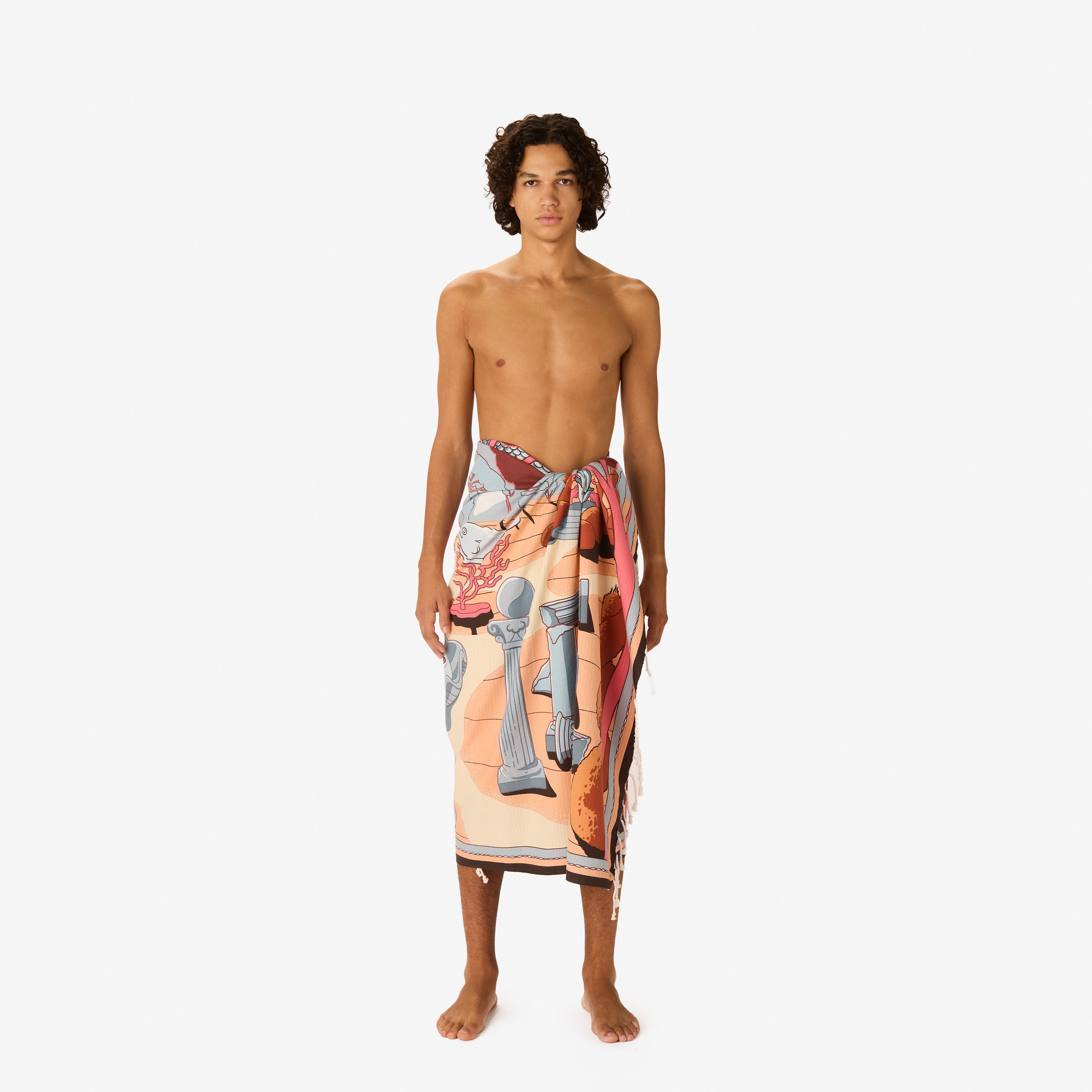 Fouta 100 - Jardin - Corail