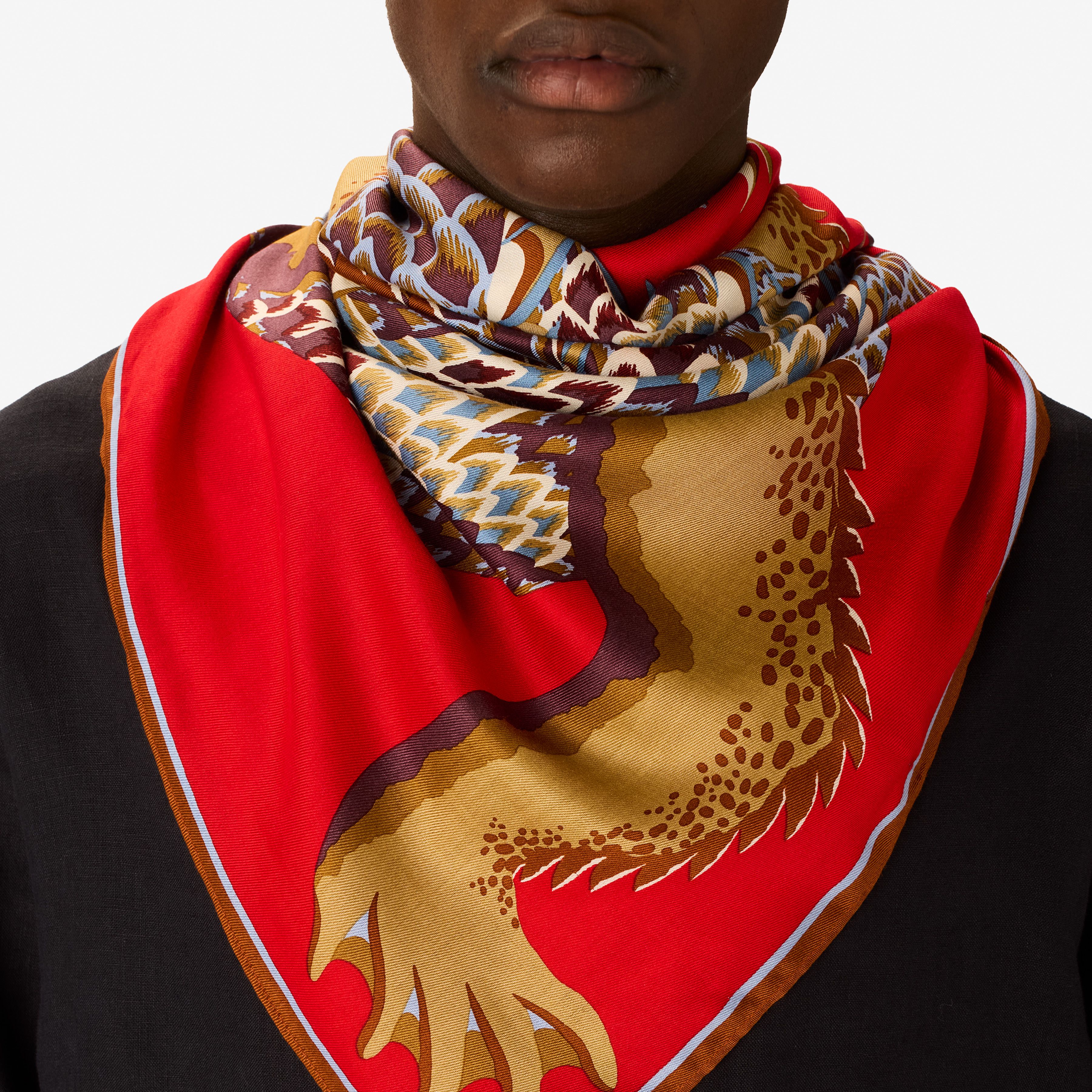 Square 100 - Croco - Red