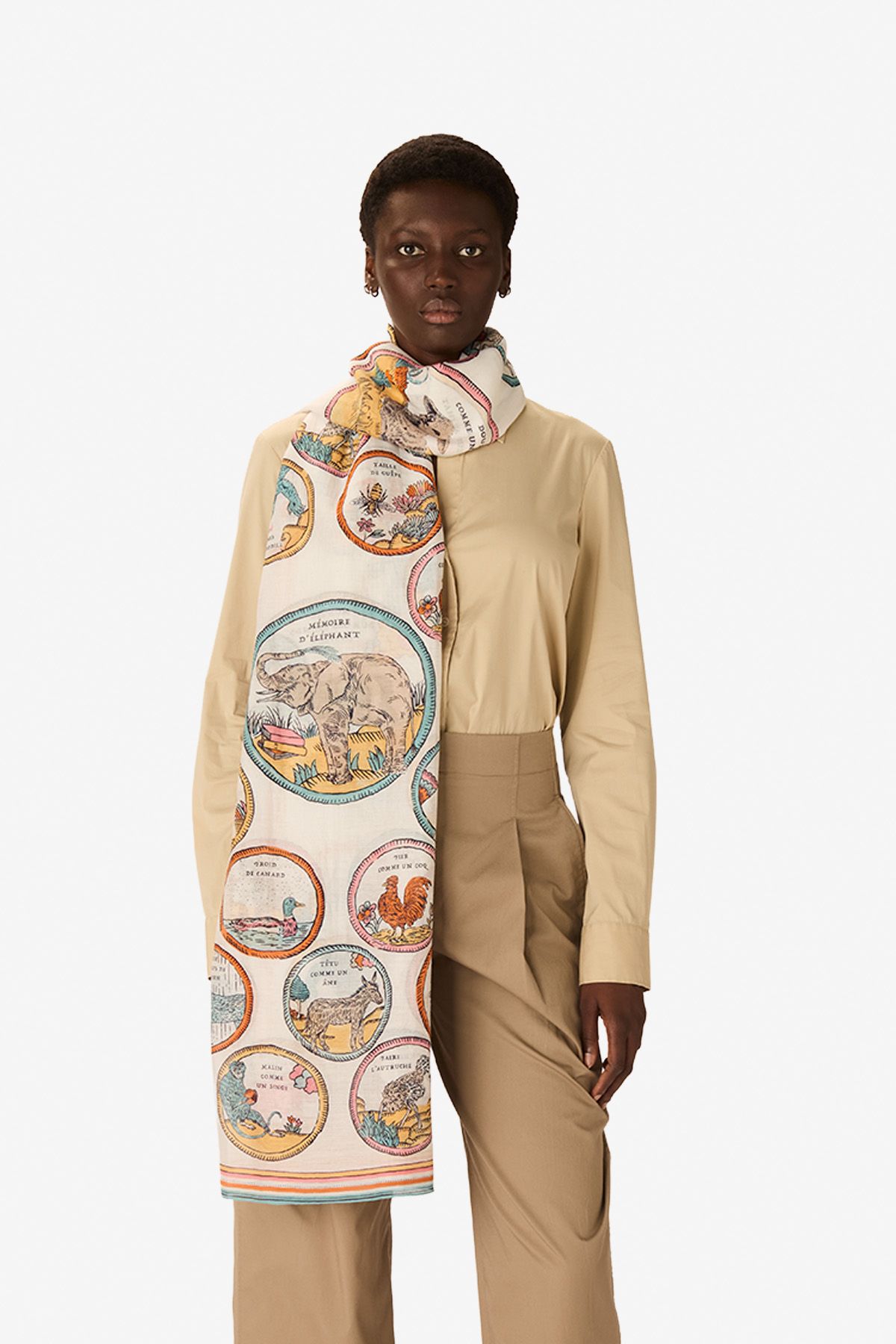 Écharpe 100 - Chance Inoui - Blanc