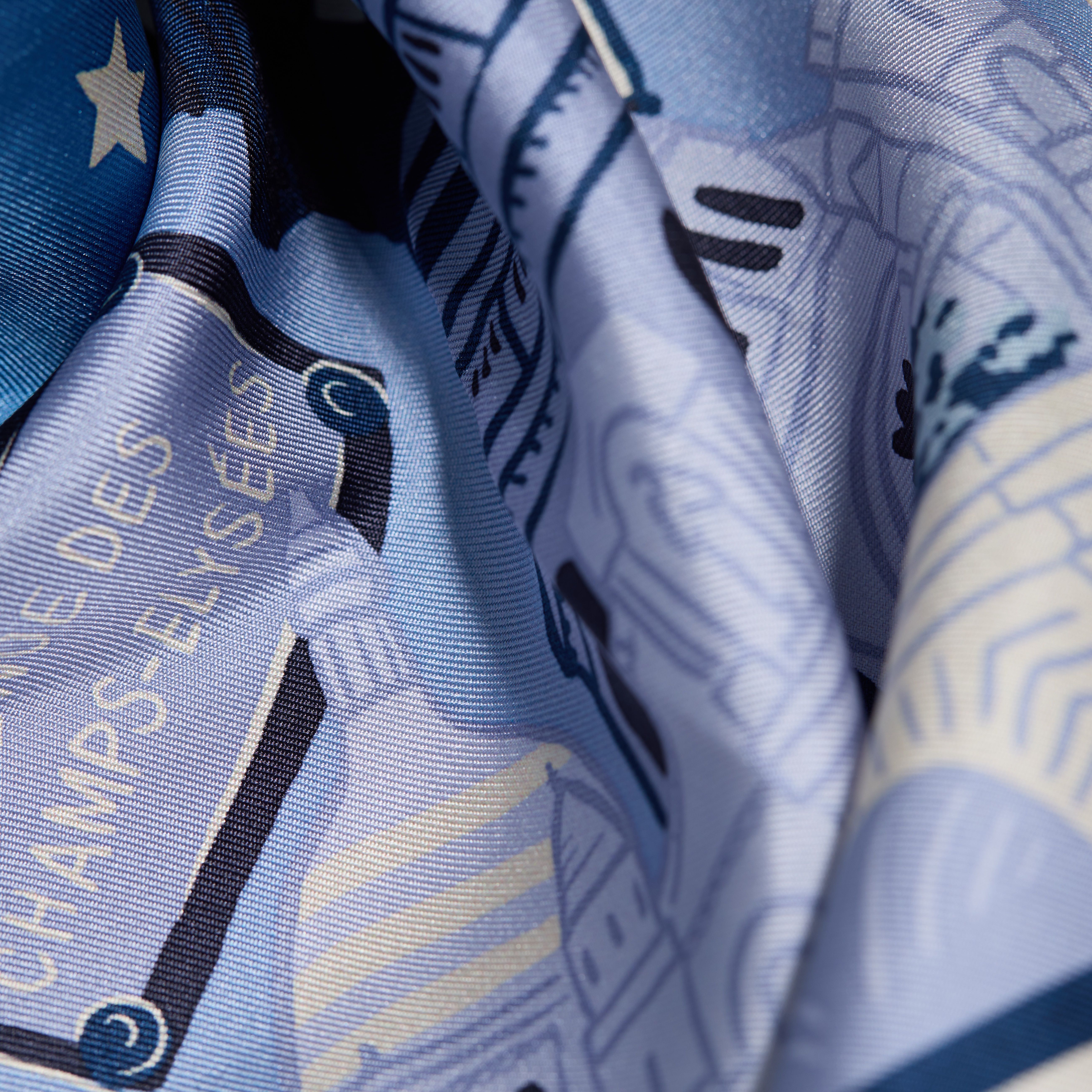 Quadratisches 70 - J'Aime Paris - Blau