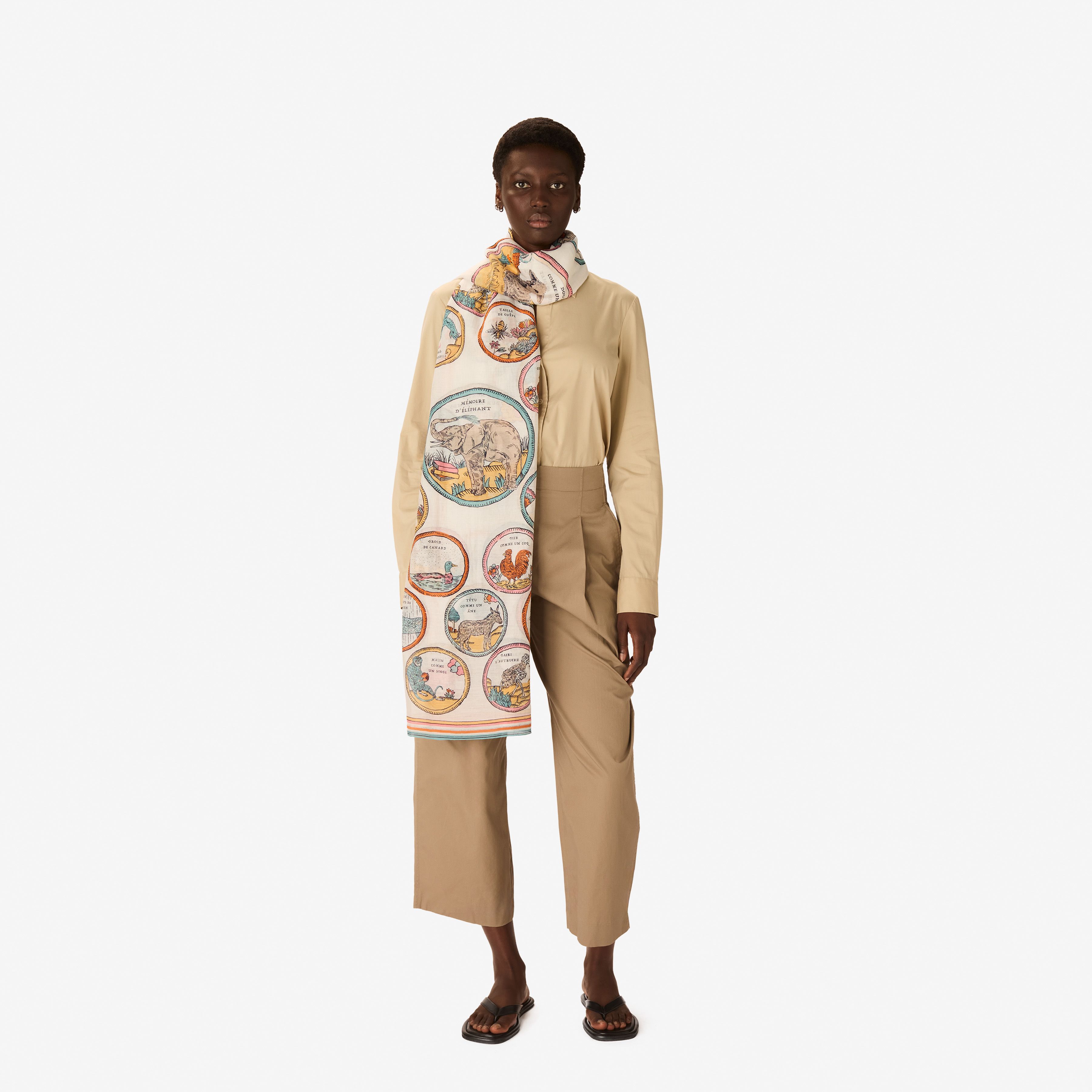 Écharpe 100 - Chance Inoui - Blanc