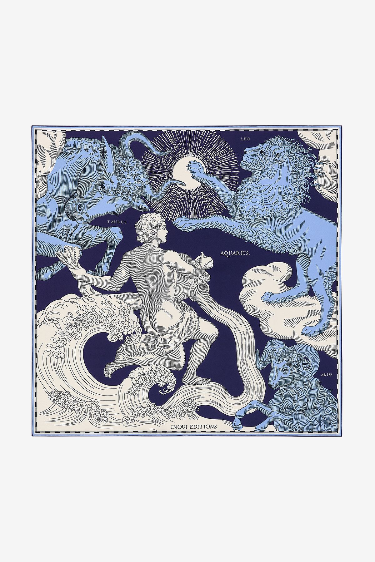 Square 65 - Astro Aquarius - Blue