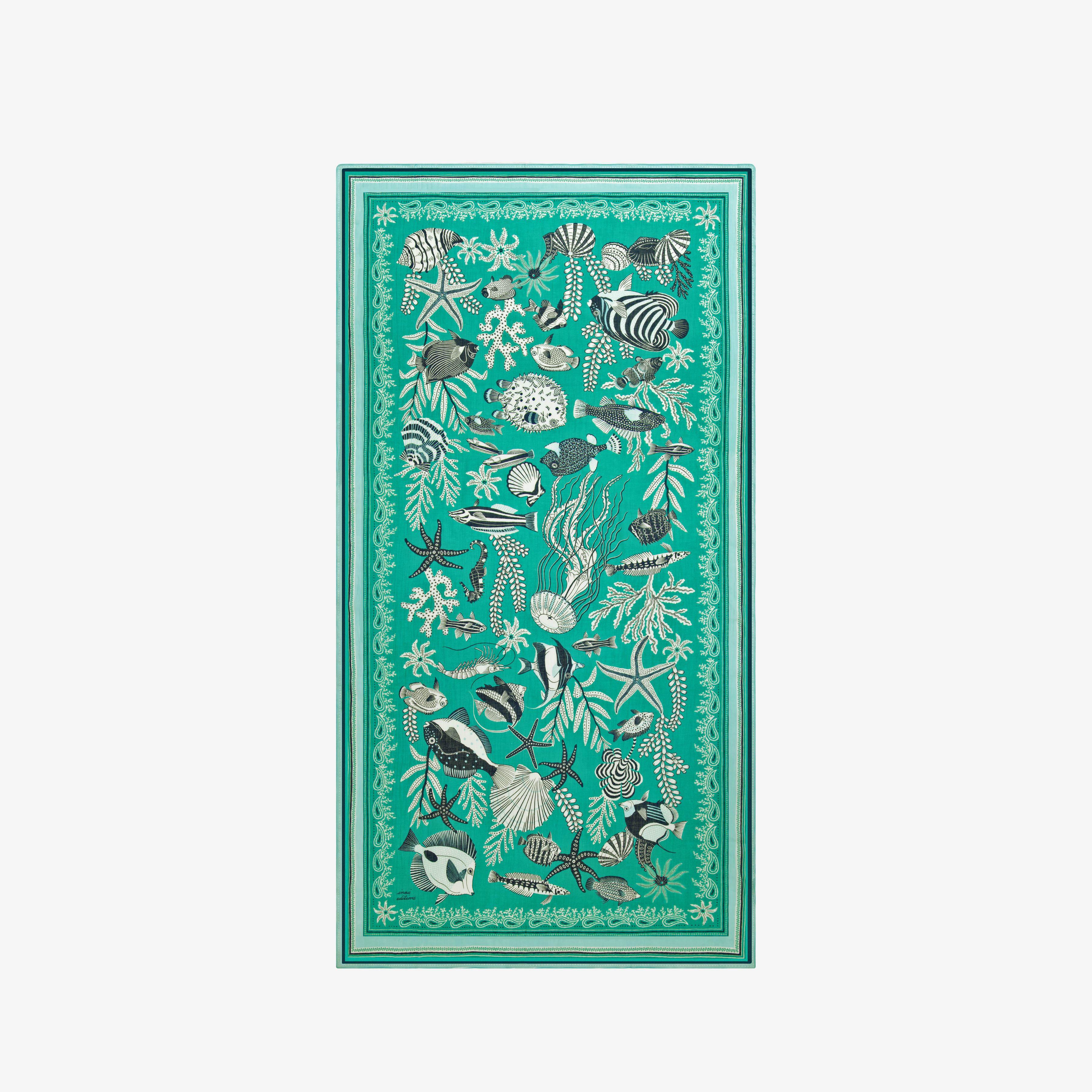 Scarf 100 - Neptune - Turquoise