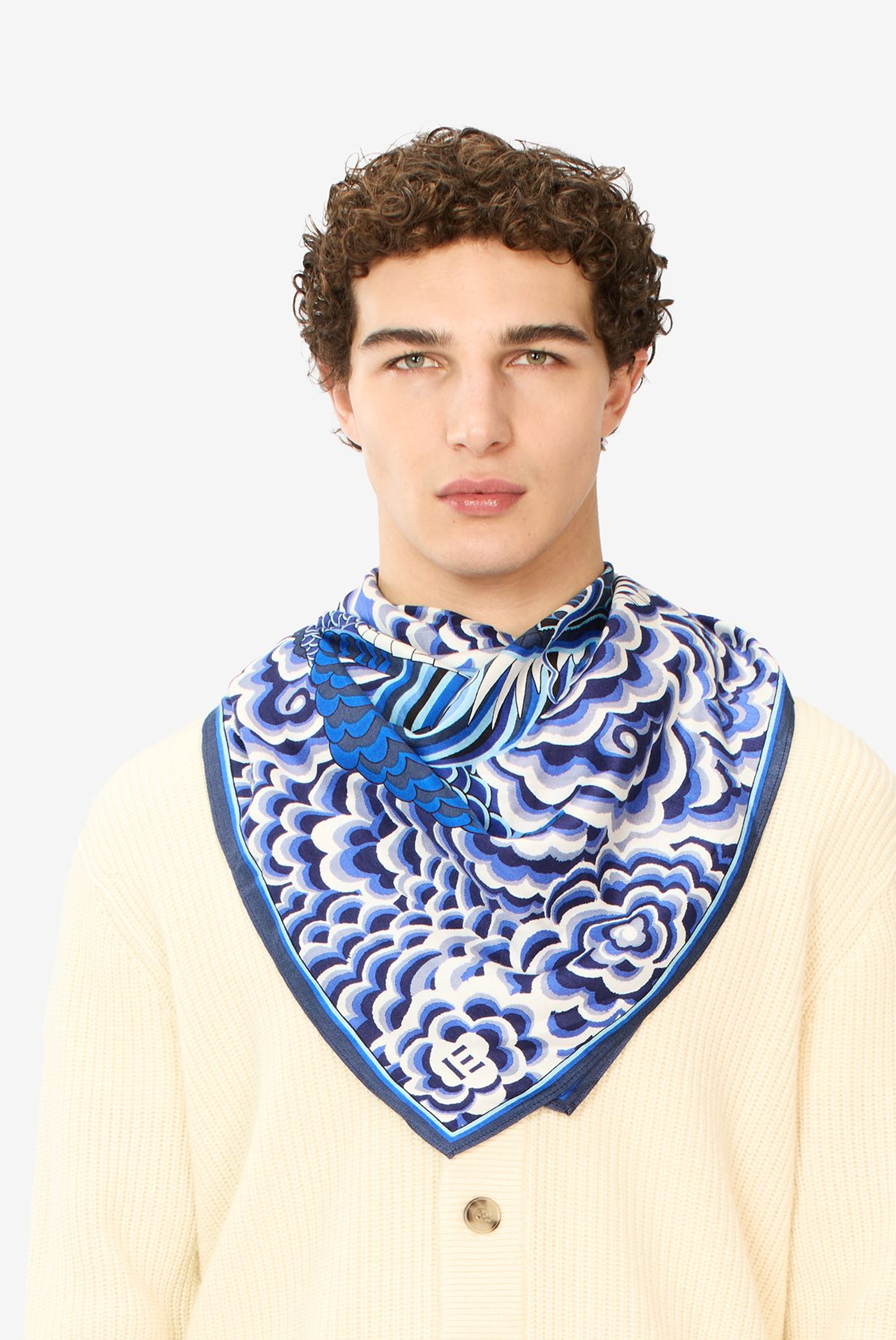 Carré 100 - Dragon - Bleu