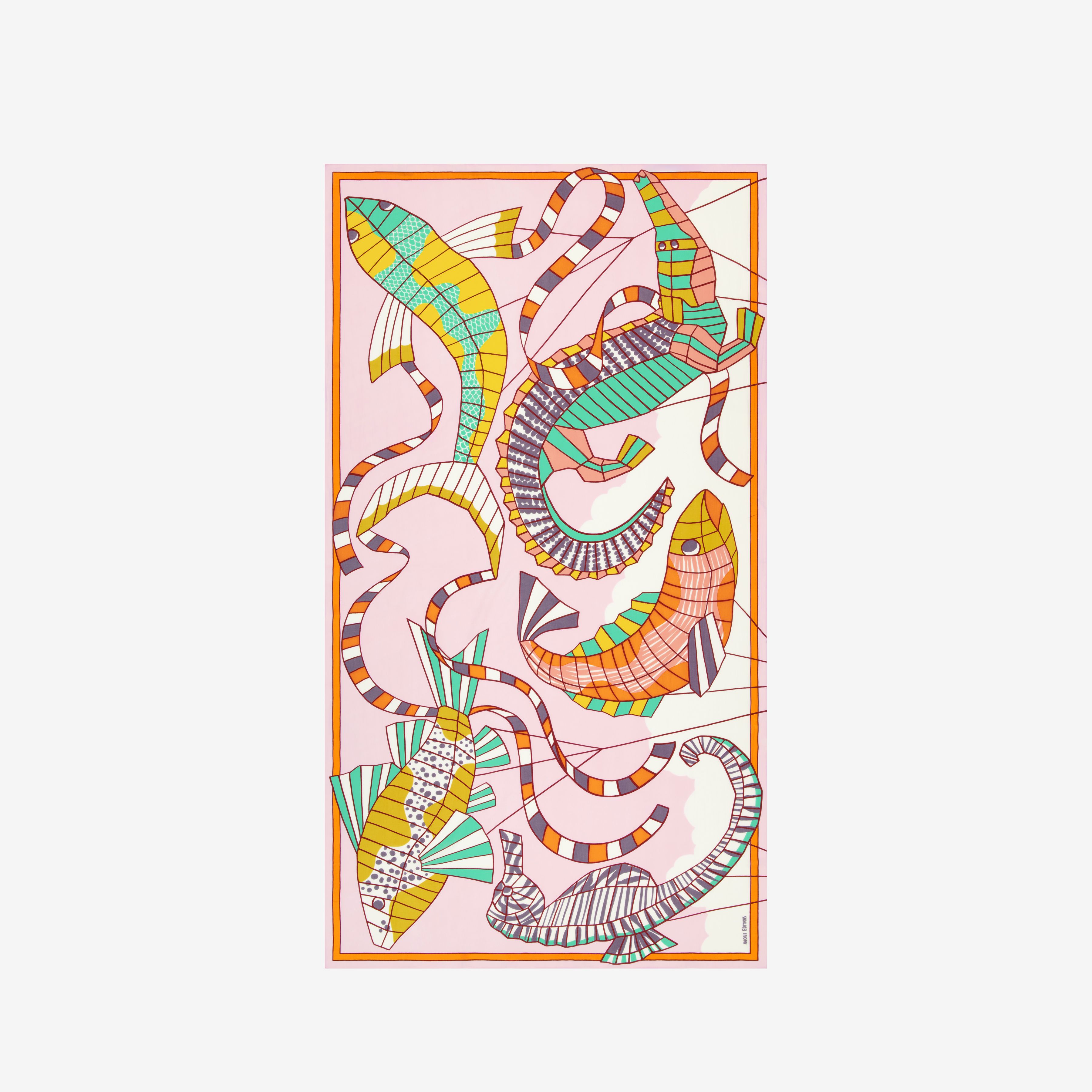 Scarf 100 - Cerfs Volants - Pink