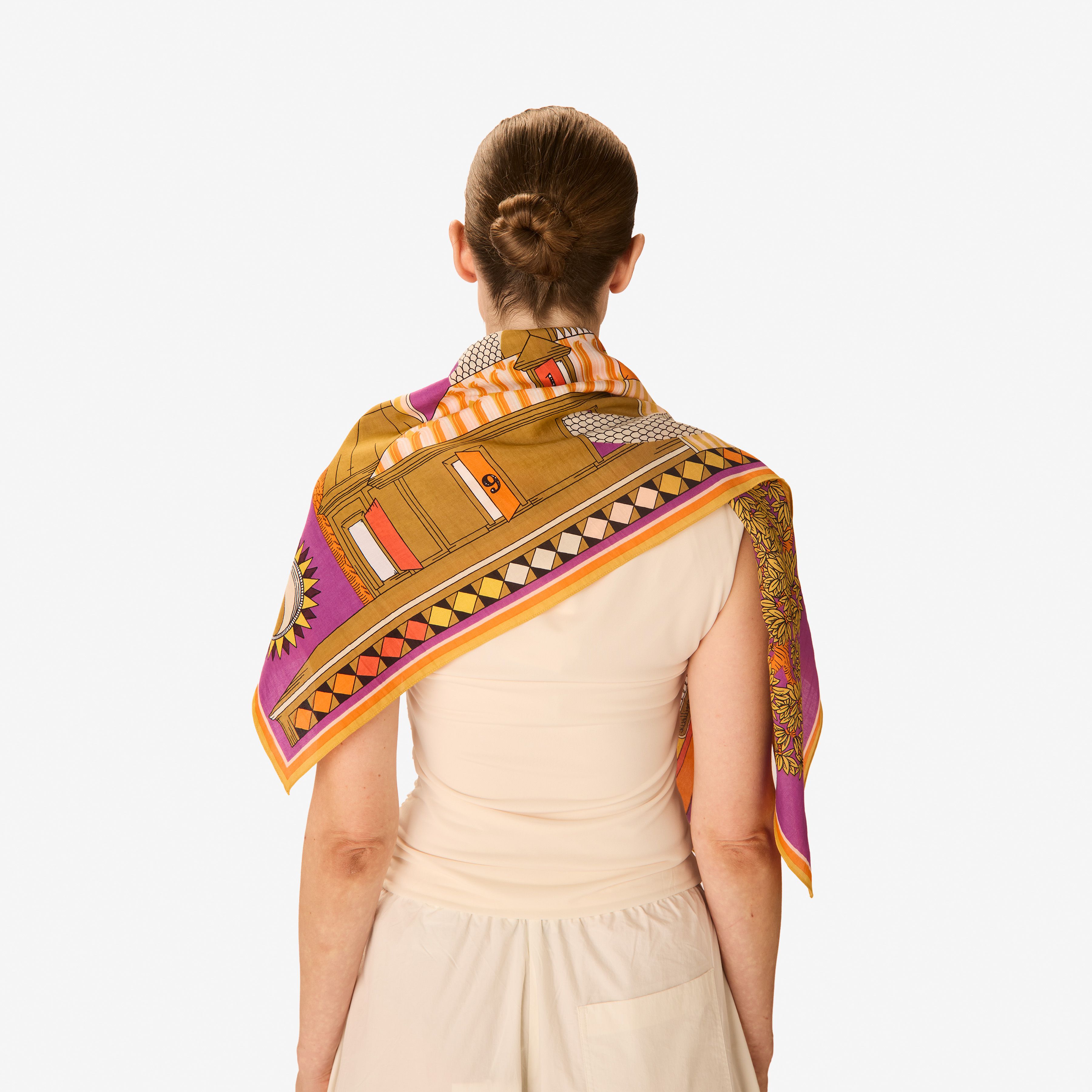 Carré 100 - Taj - Violet