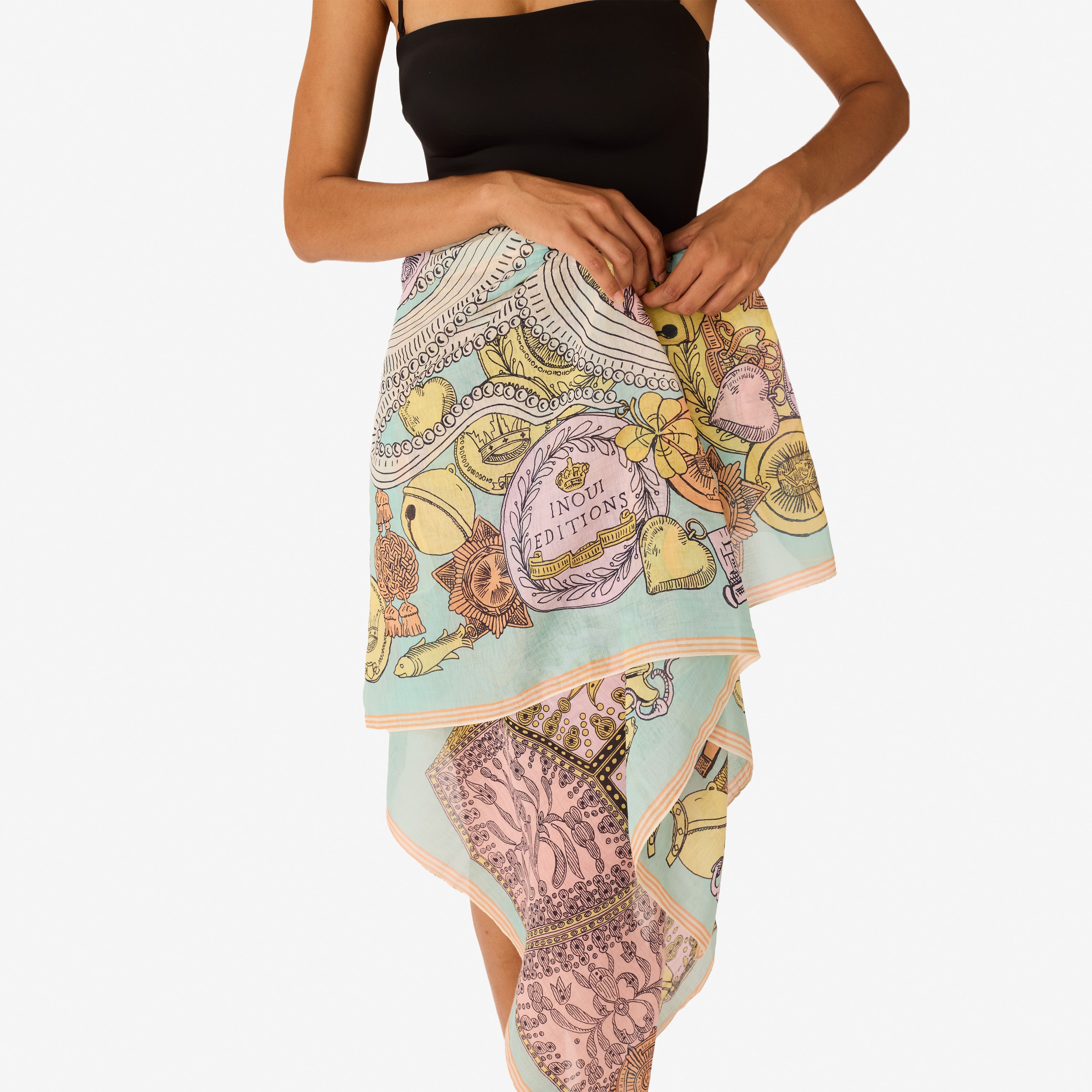 Scarf 100 - Octopus - Turquoise