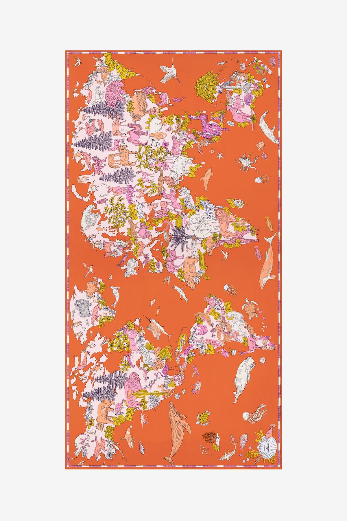 Écharpe 100 - Atlas - Orange