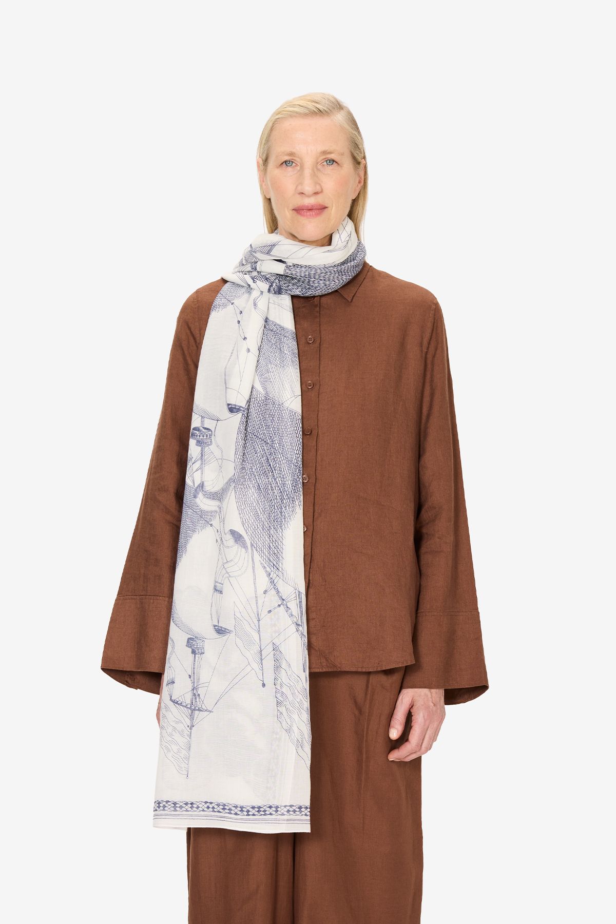 Écharpe  100 - Des Rives Et Des Reves - Blanc