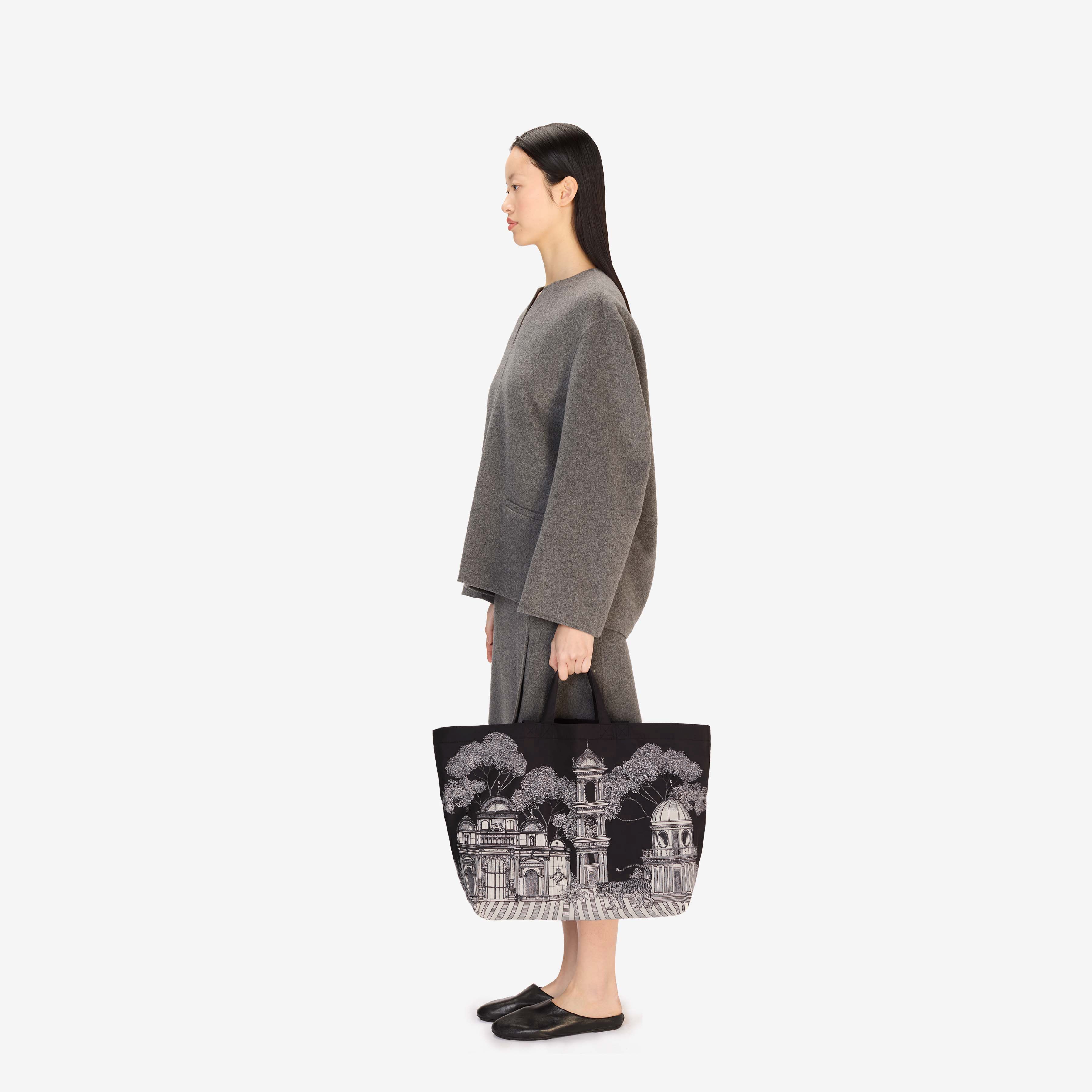 Maxi Shopper Bag - Mirage - Black