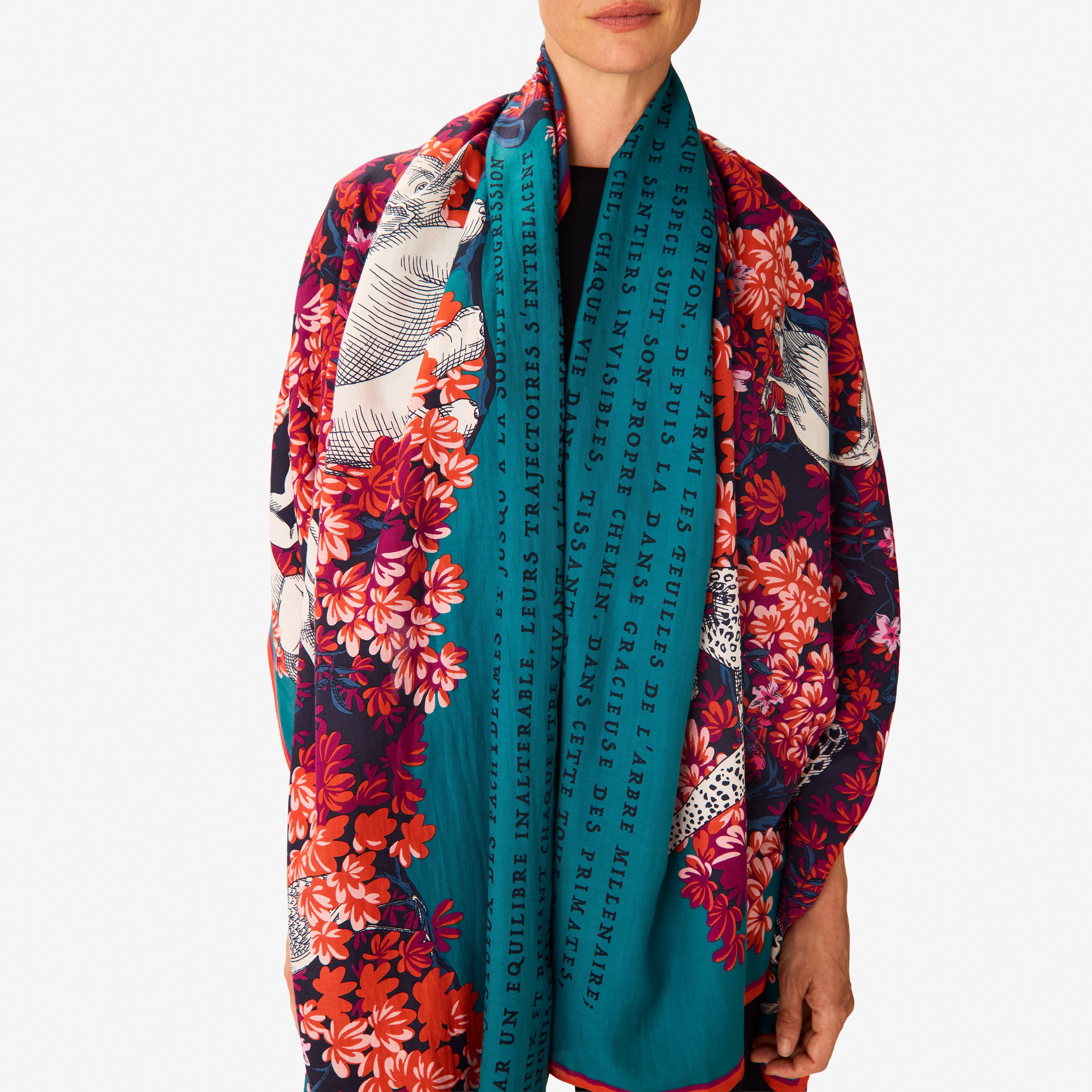 Scarf 100 - Bestiaire - Pink