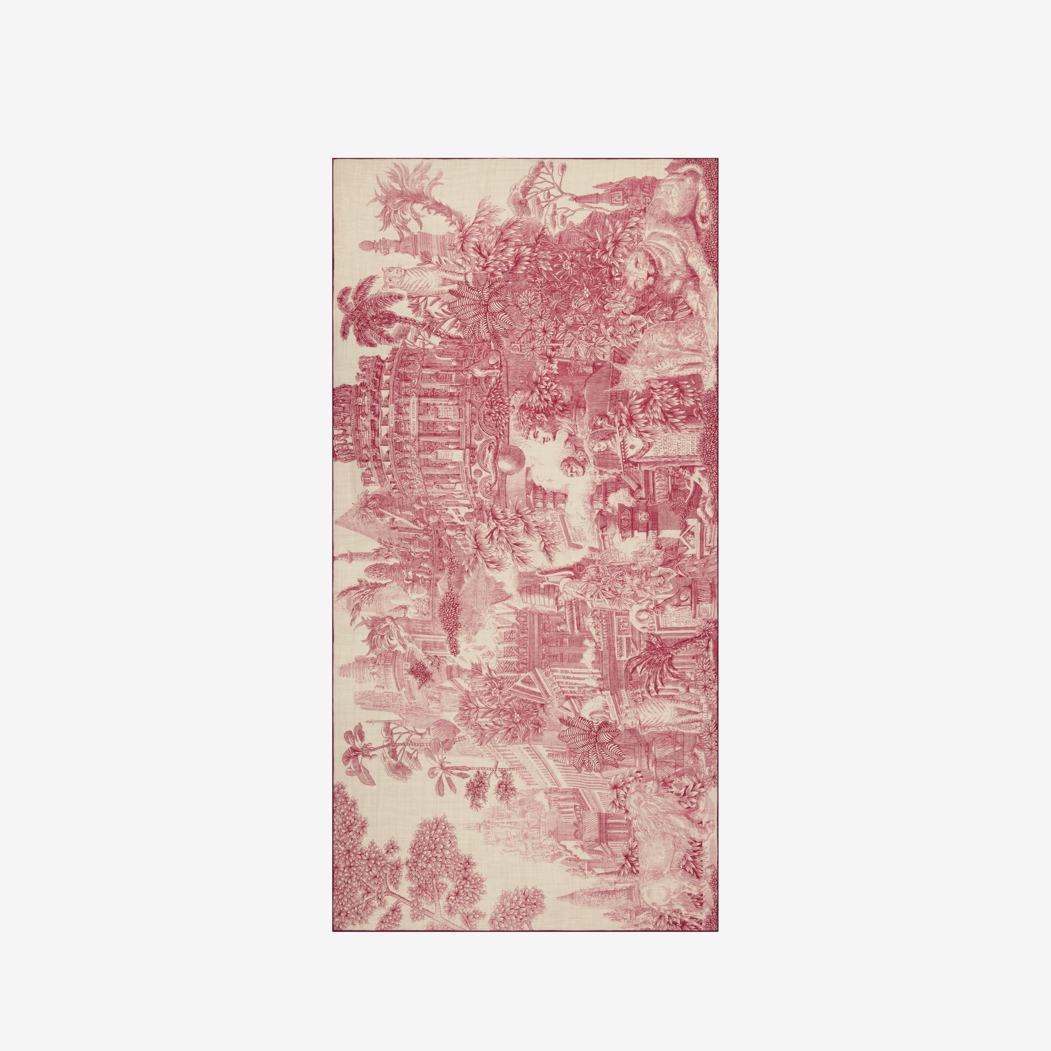 Wool Scarf 100 - Piranesi - Red