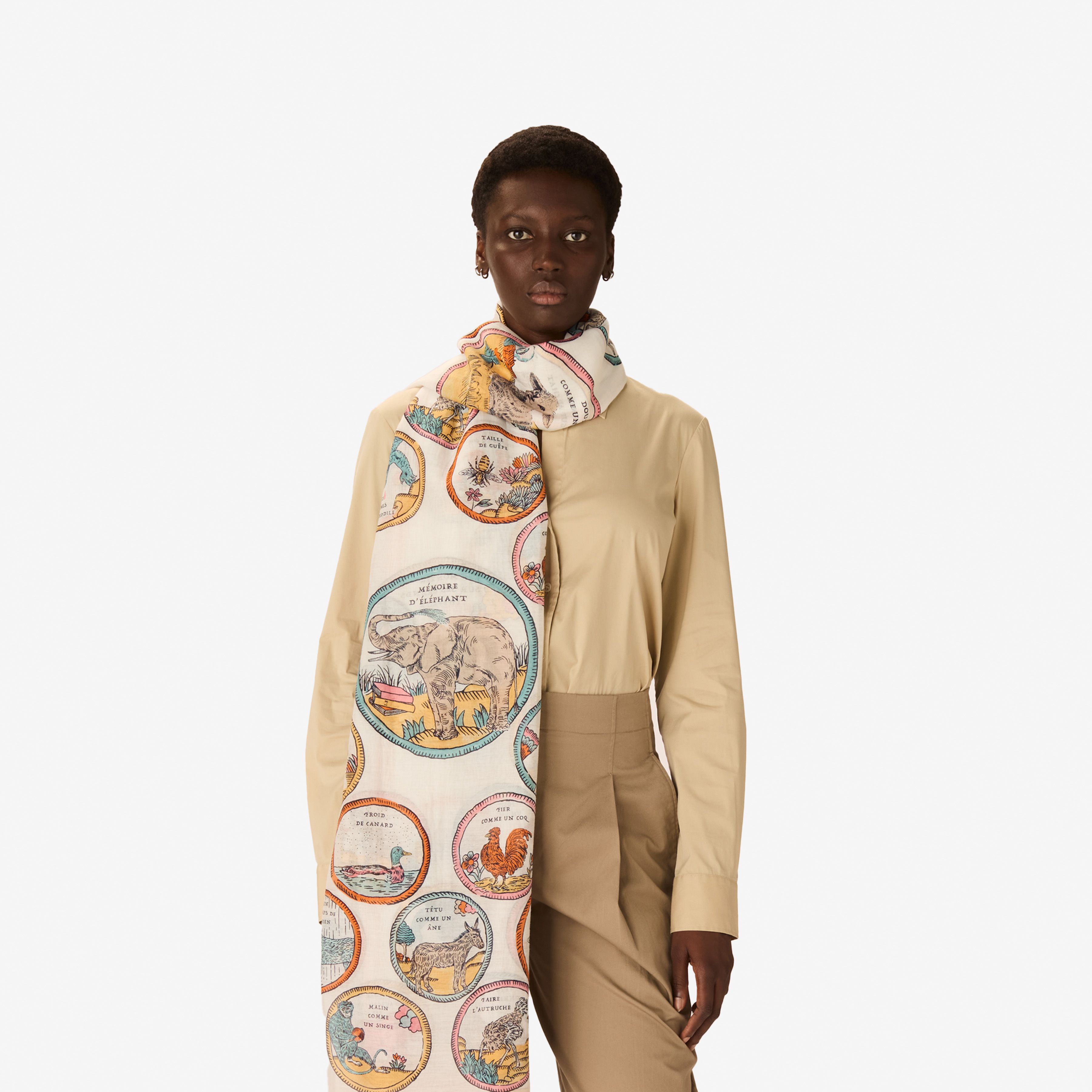 Écharpe 100 - Chance Inoui - Blanc