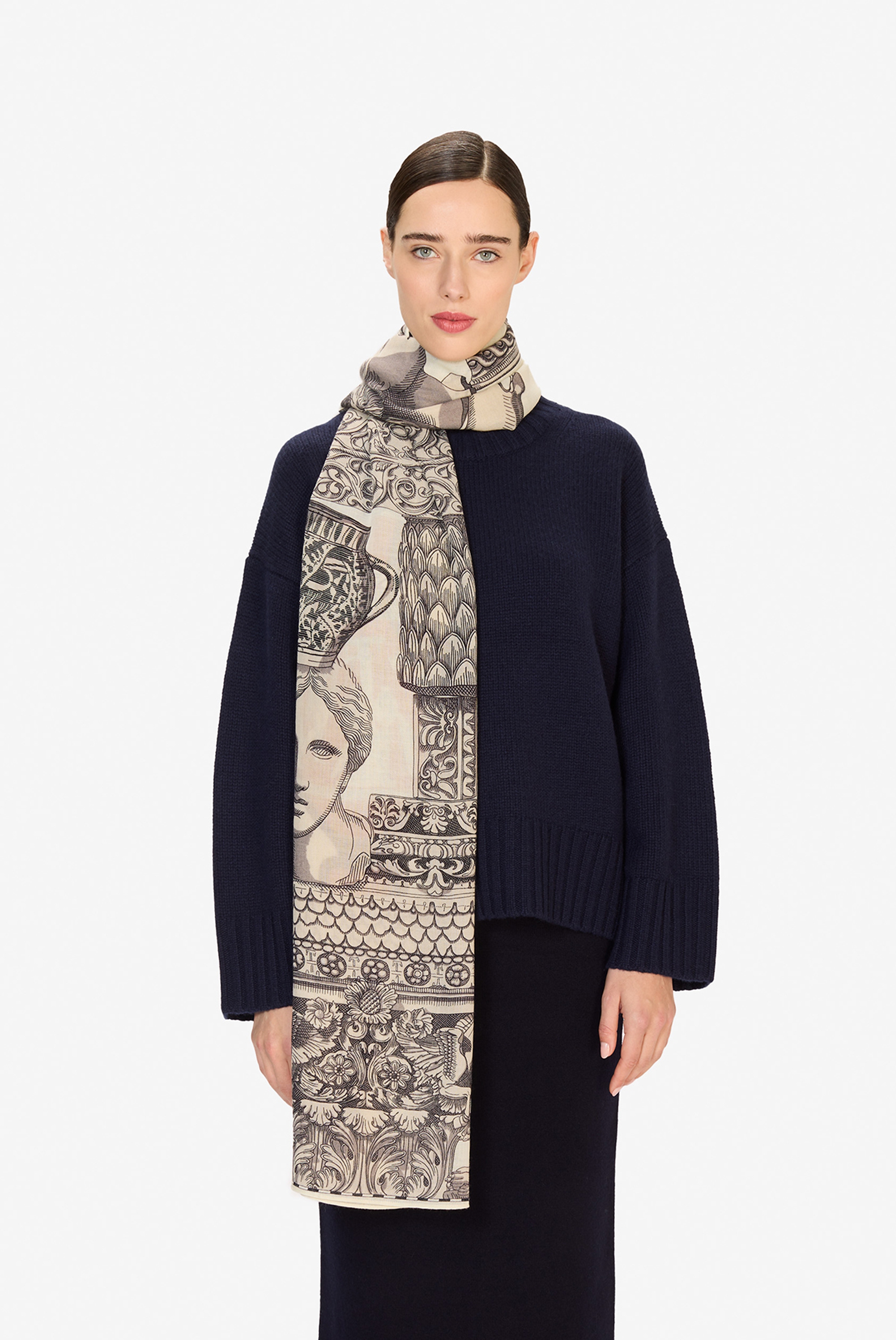 Écharpe 80 - Archives - Blanc