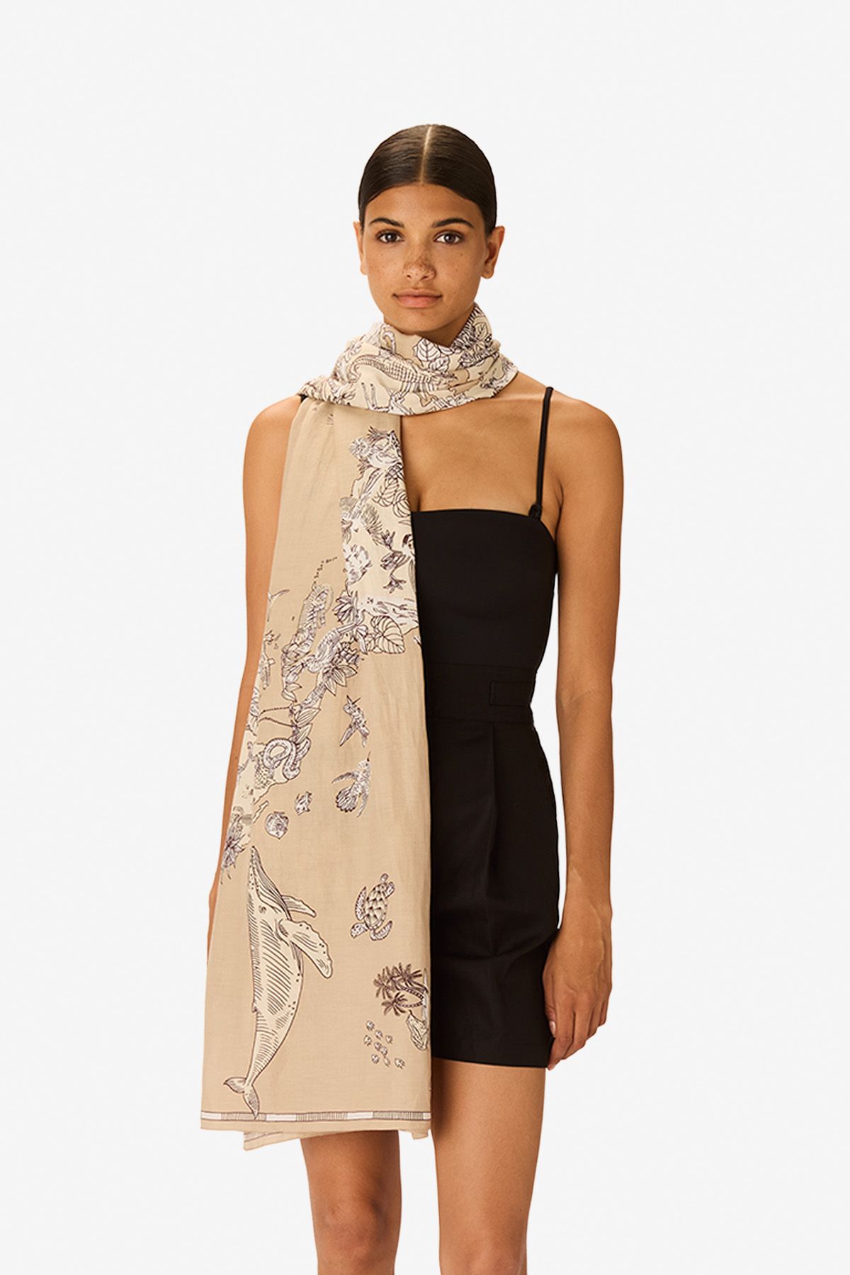 Écharpe 100 - Atlas - Naturel