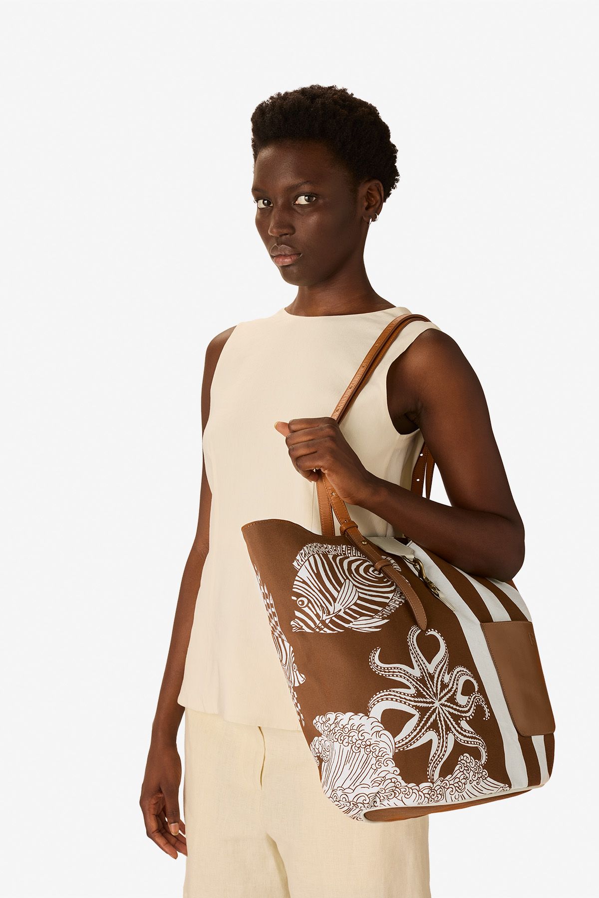 Sac Soft Shopping - Poseidon - Marron