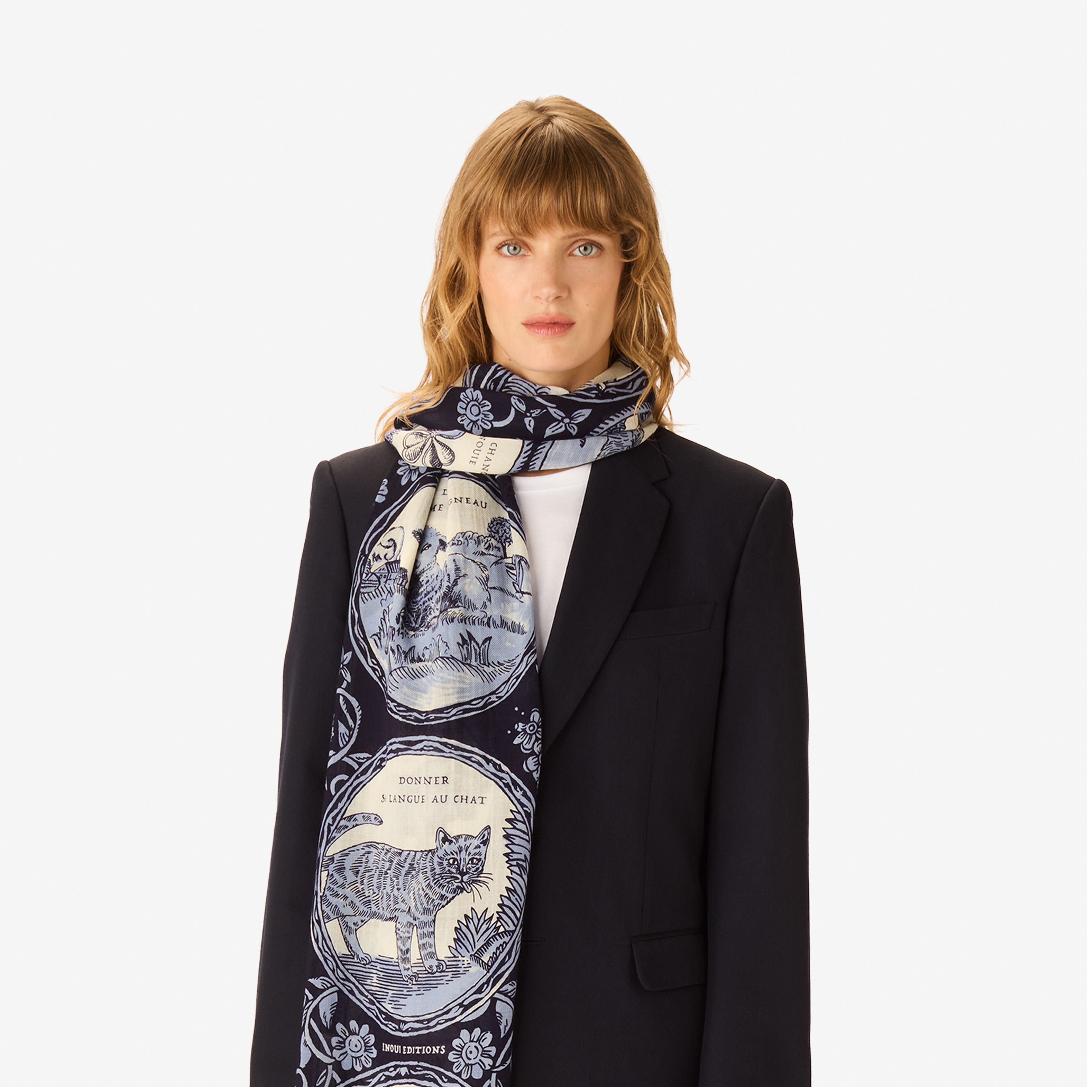 Scarf 70 - Chance Inoui - Navy