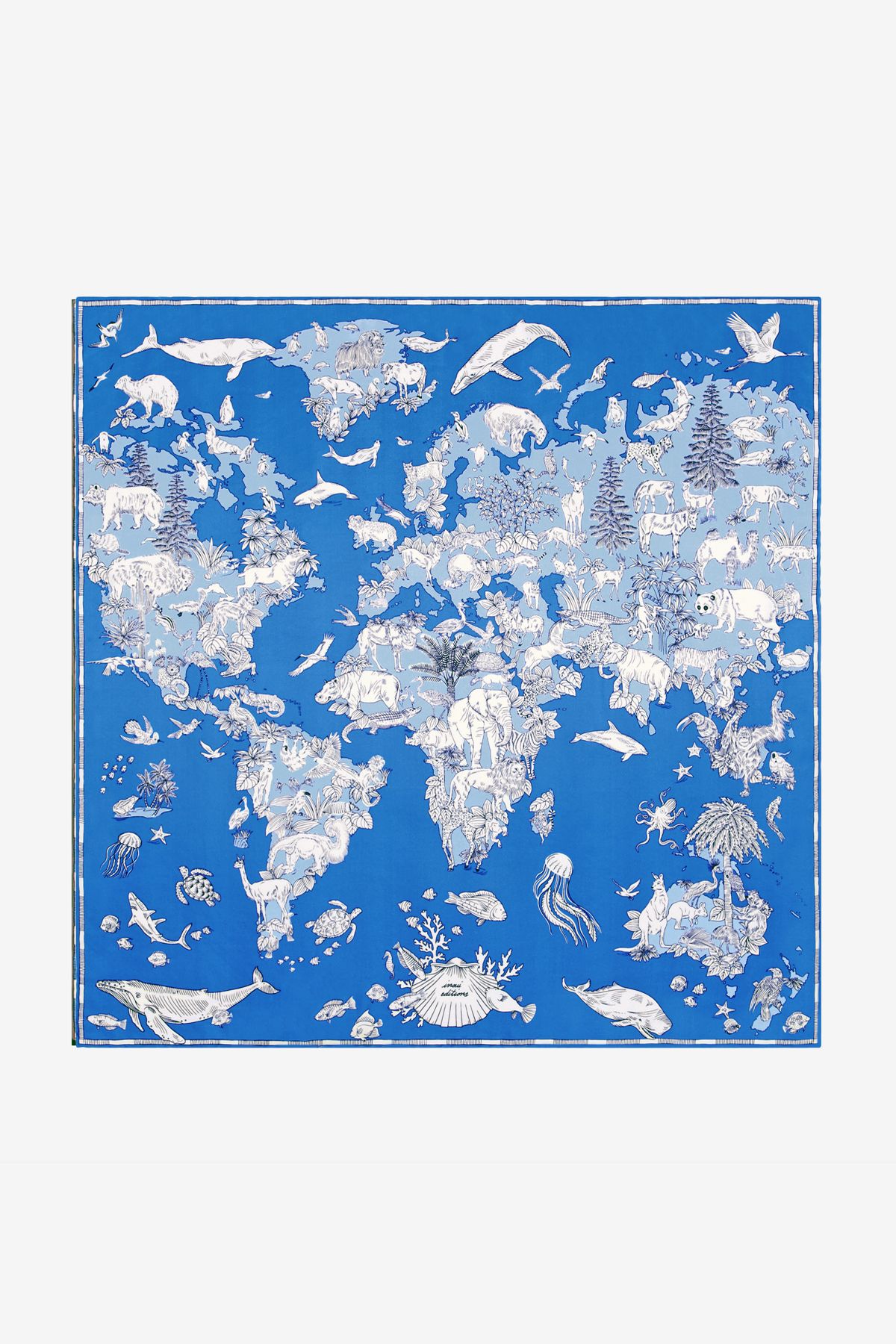 Carré 70 - Atlas - Bleu