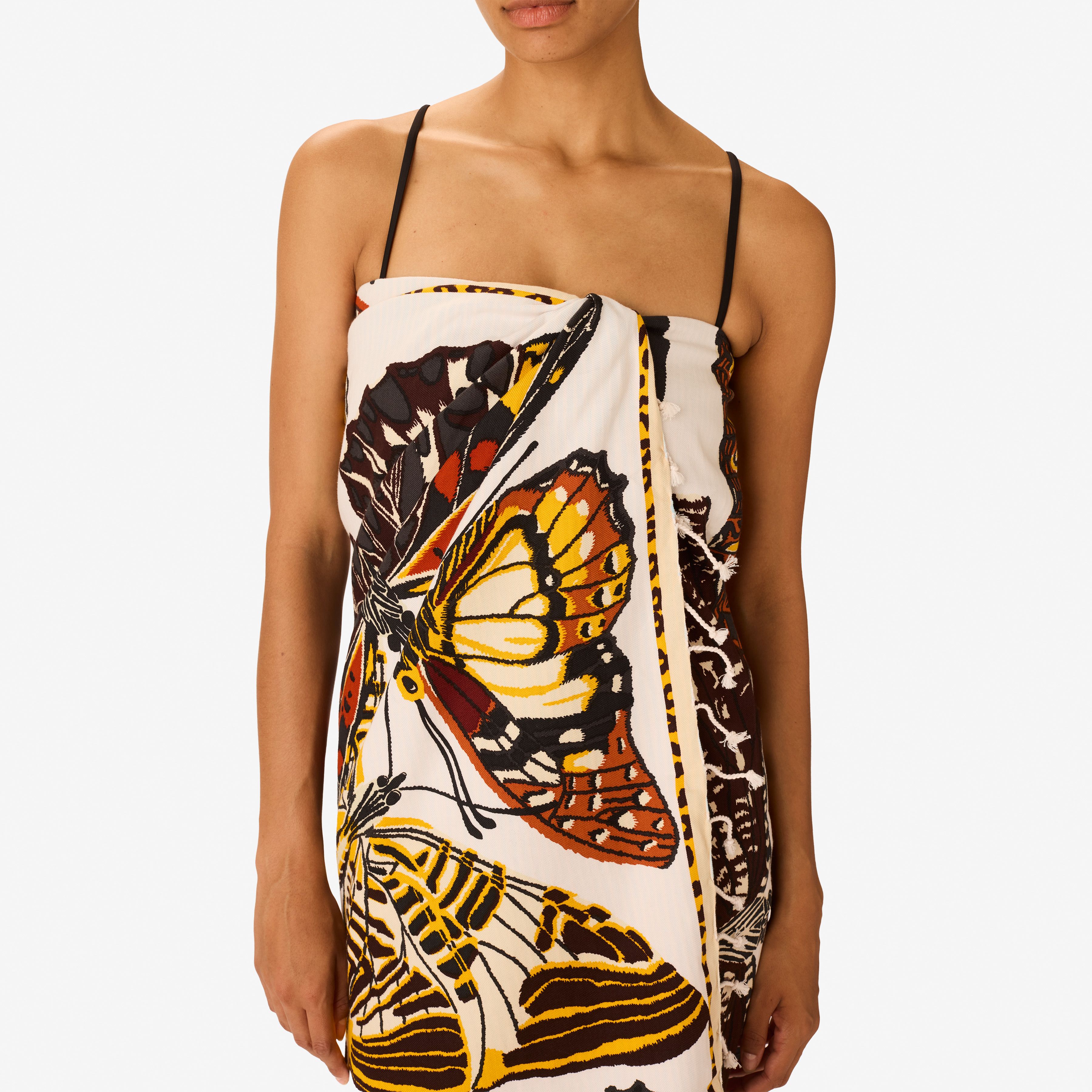 Fouta 100 - Papillons - Nude