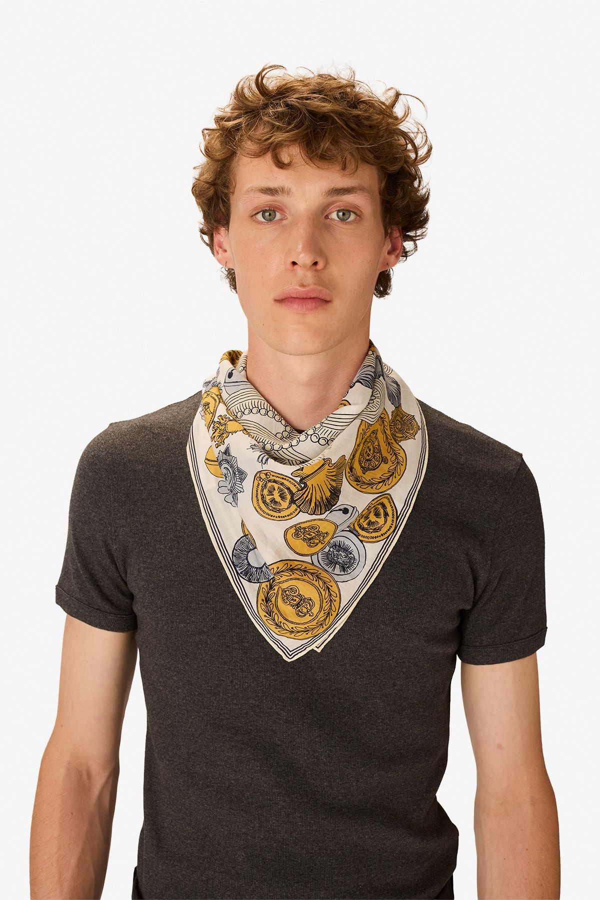 Carré 65 - Octopus - Blanc