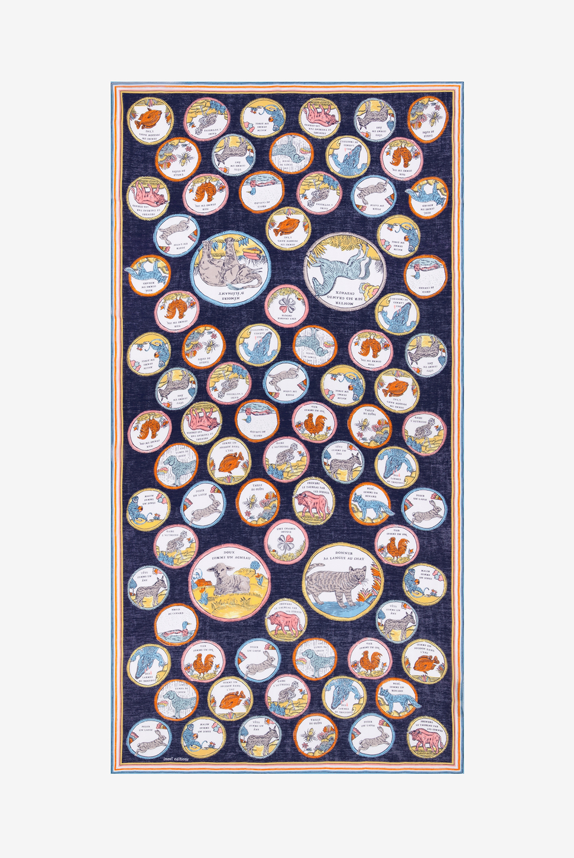 Écharpe 100 - Chance Inoui - Bleu Marine