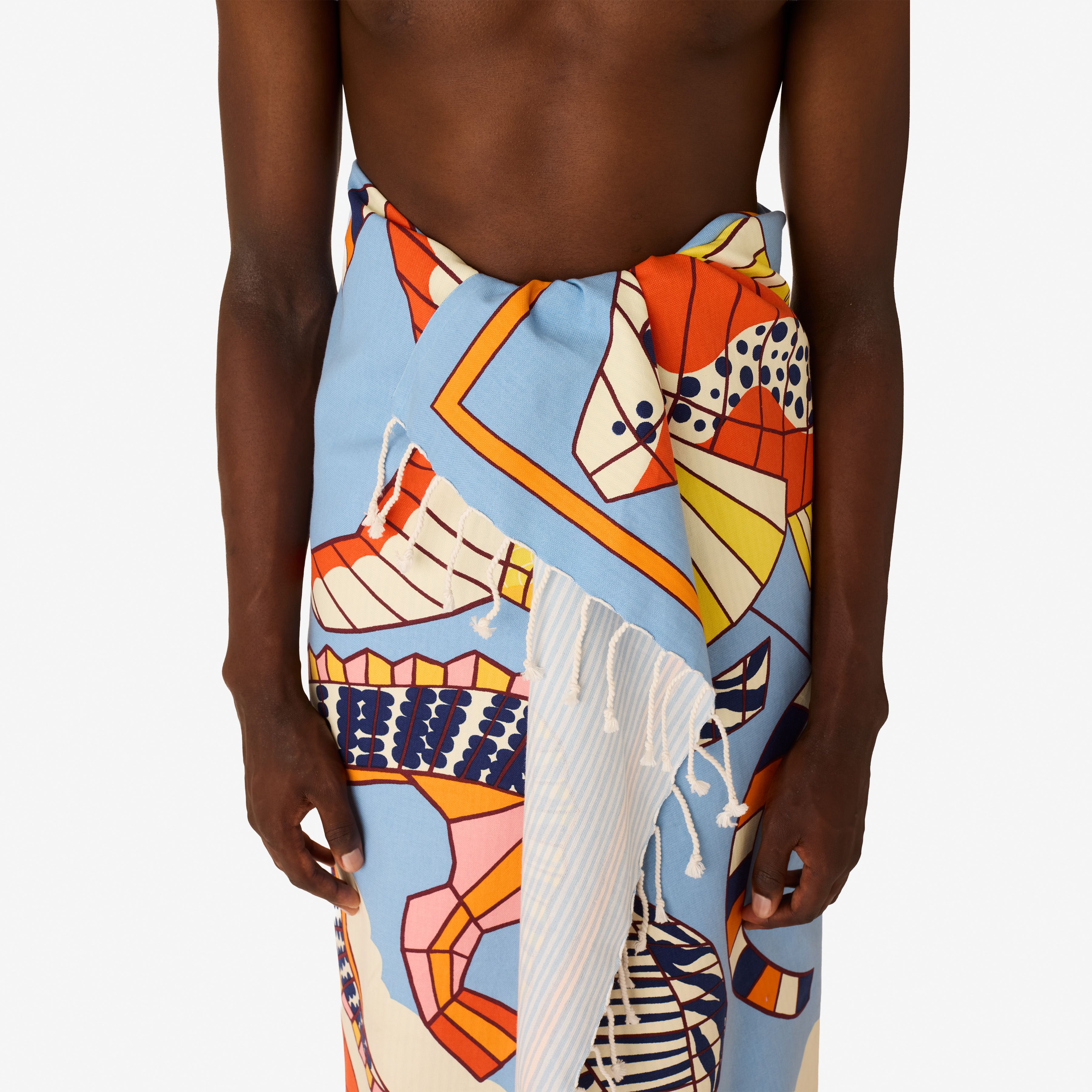 Fouta 100 - Cerfs Volants - Orange