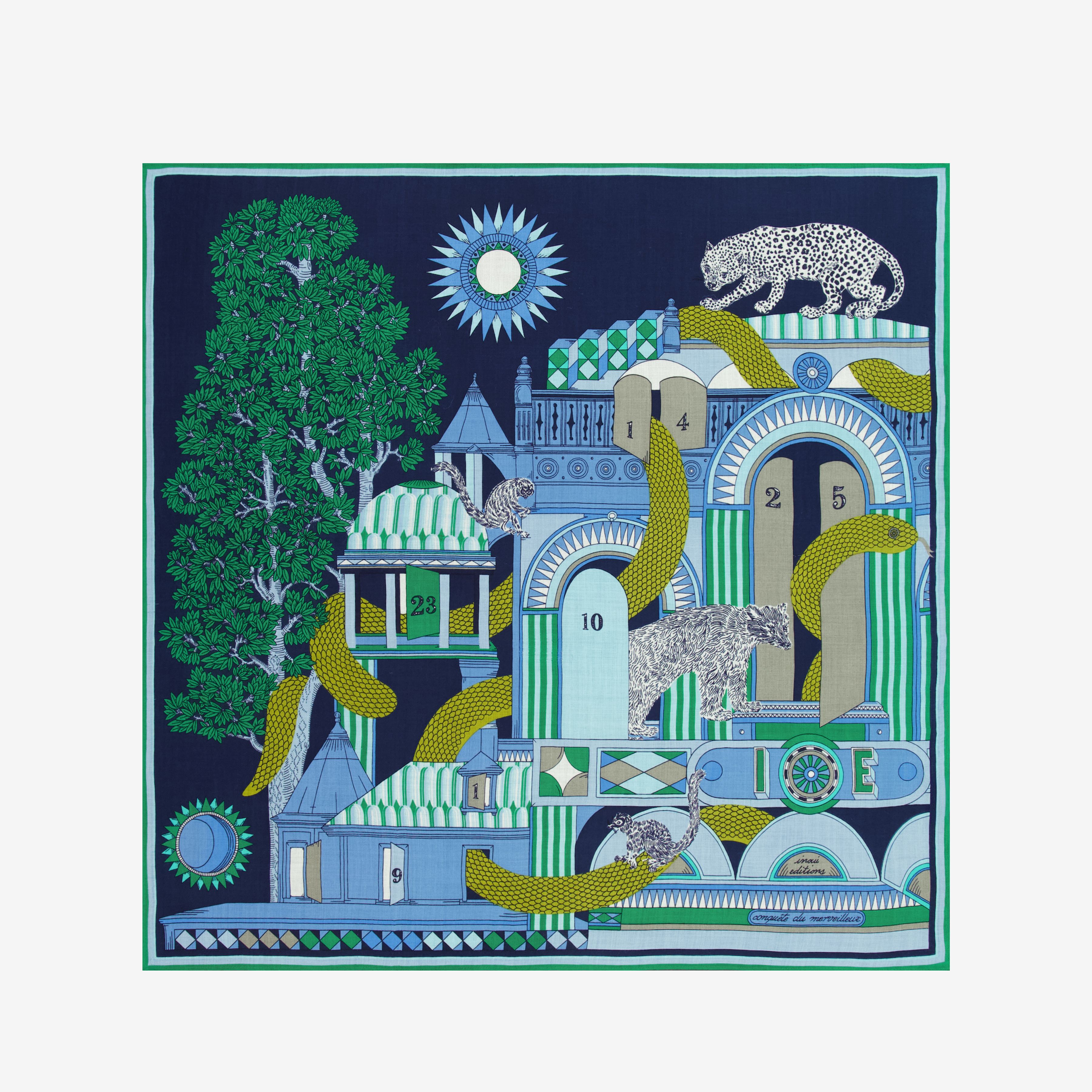 Carré 100 - Nicolas - vert