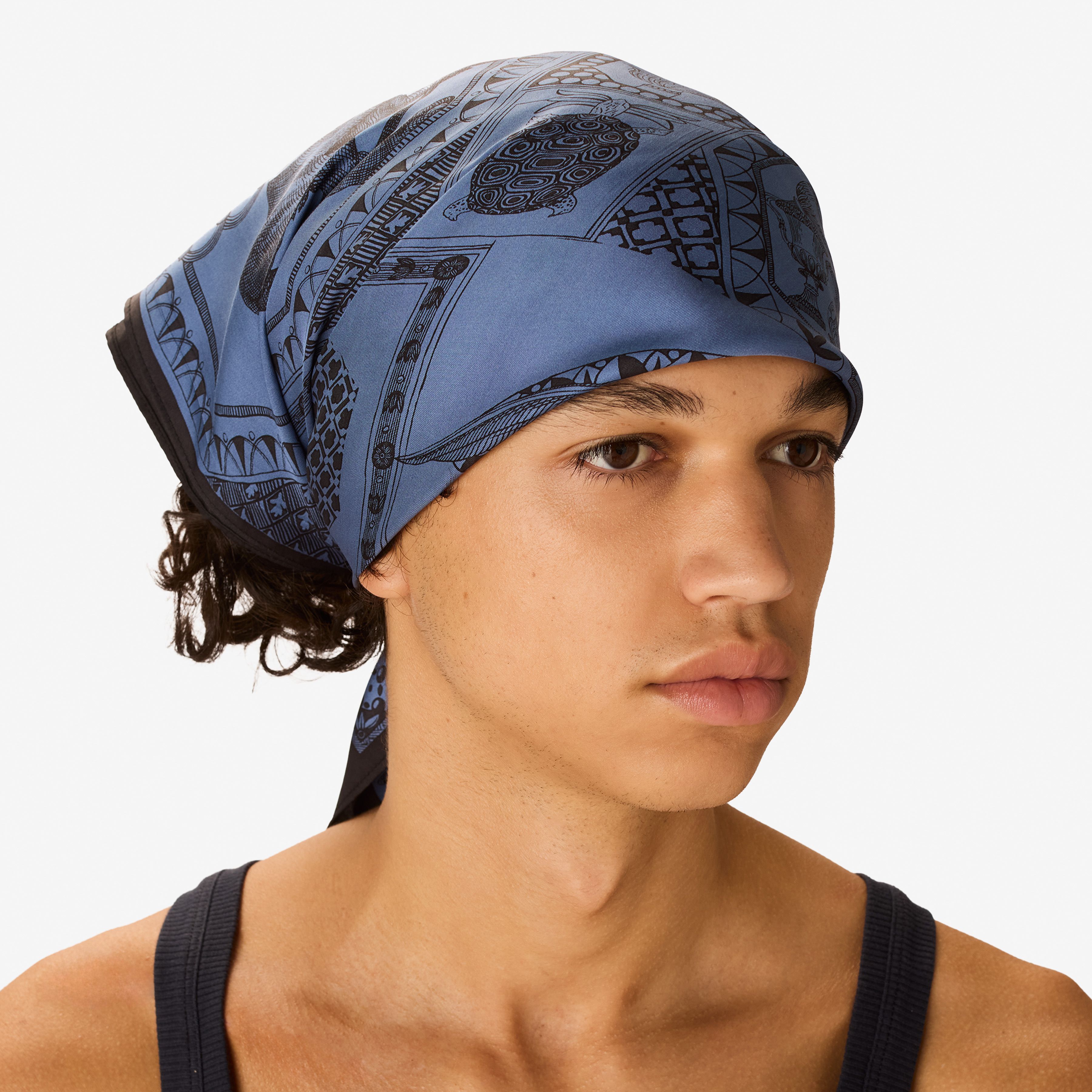 Carré 65 - Barocco - Bleu