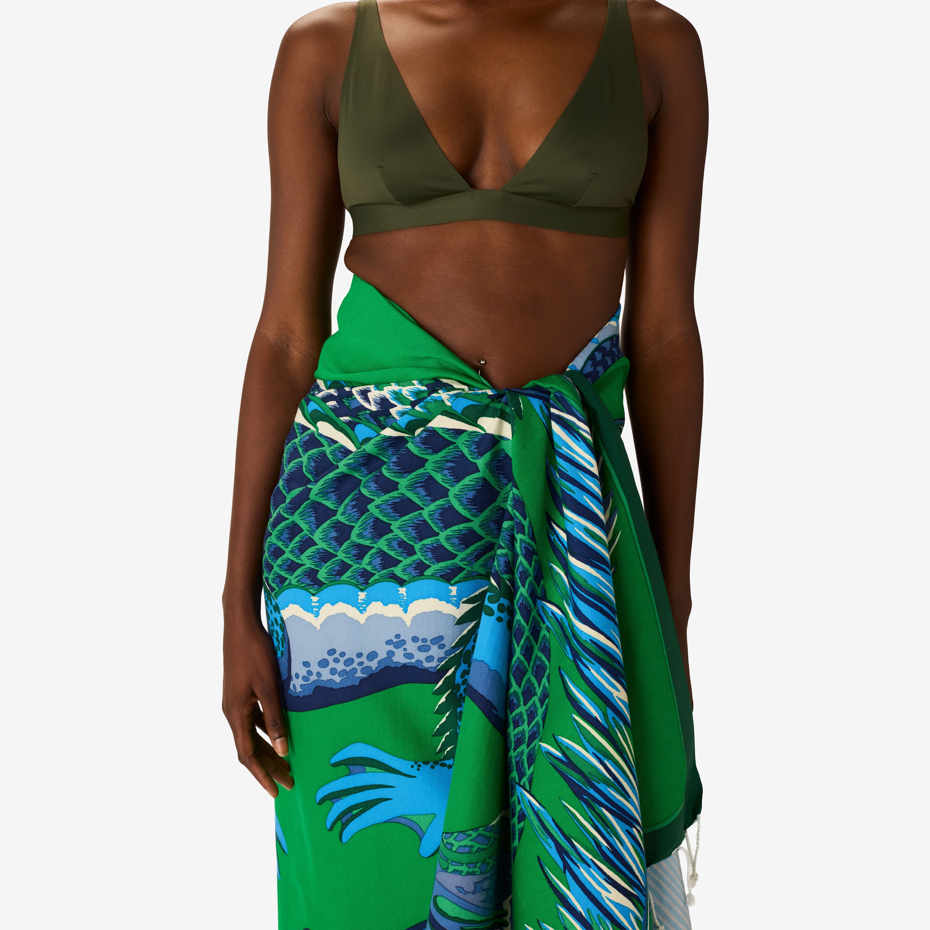 Fouta 100 - Croco - Vert