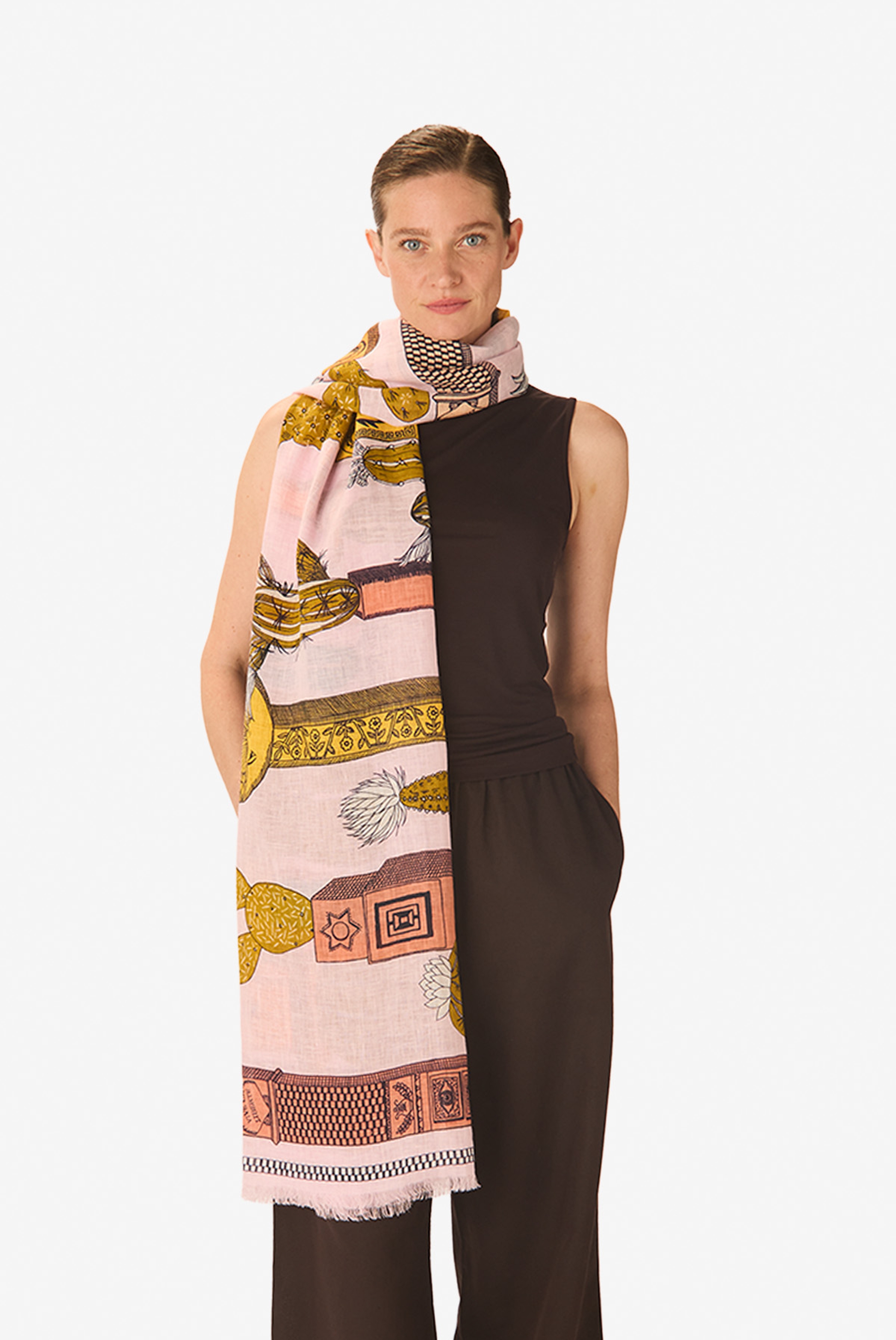 Écharpe 100 - Tequila - Pamplemousse