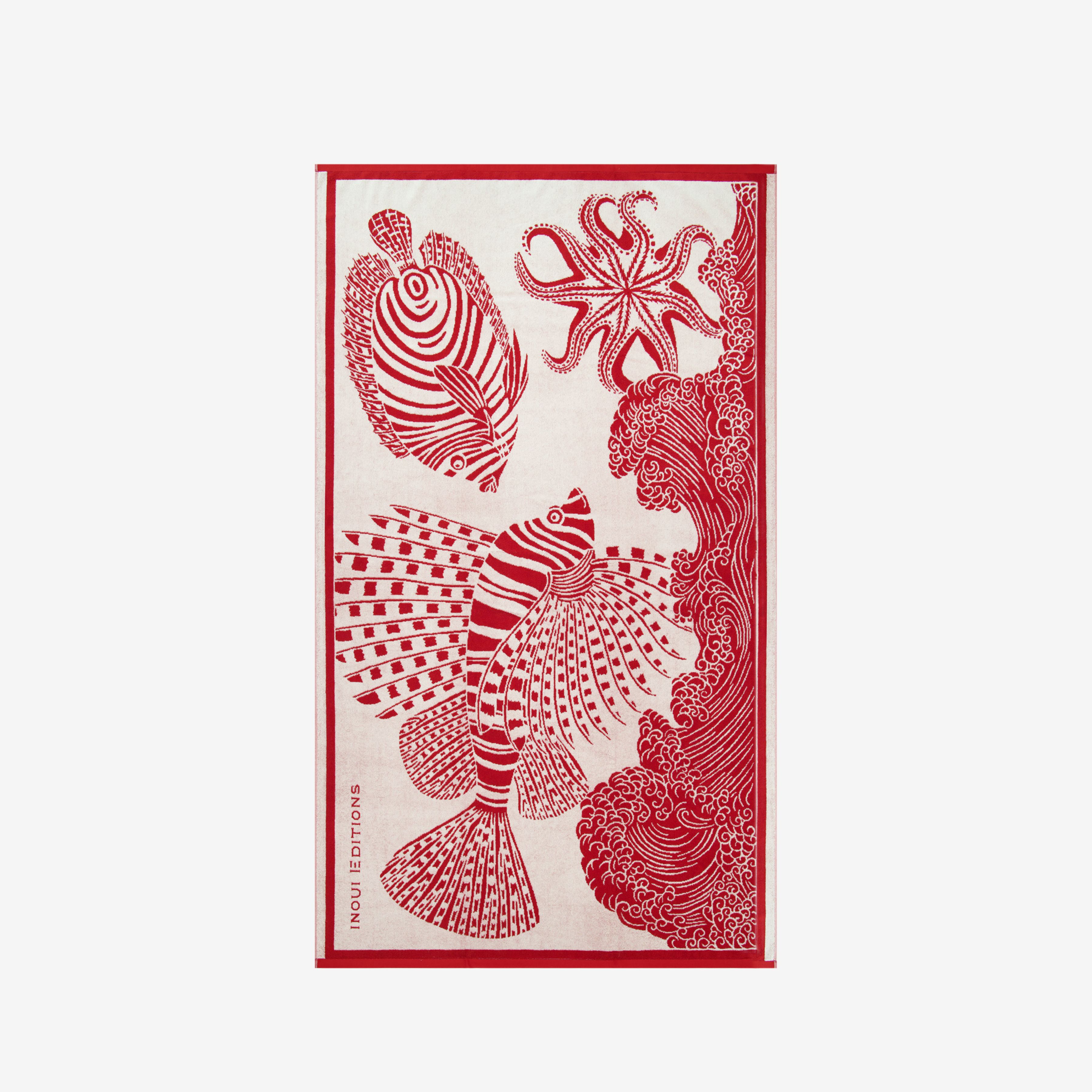 Beach Towel 100 - Poseidon - Red