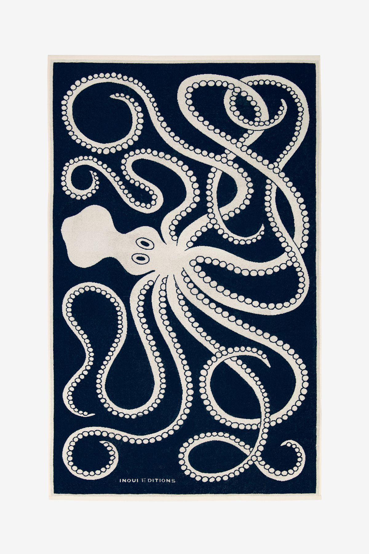 Serviette De Plage 100 - Octopus - Bleu