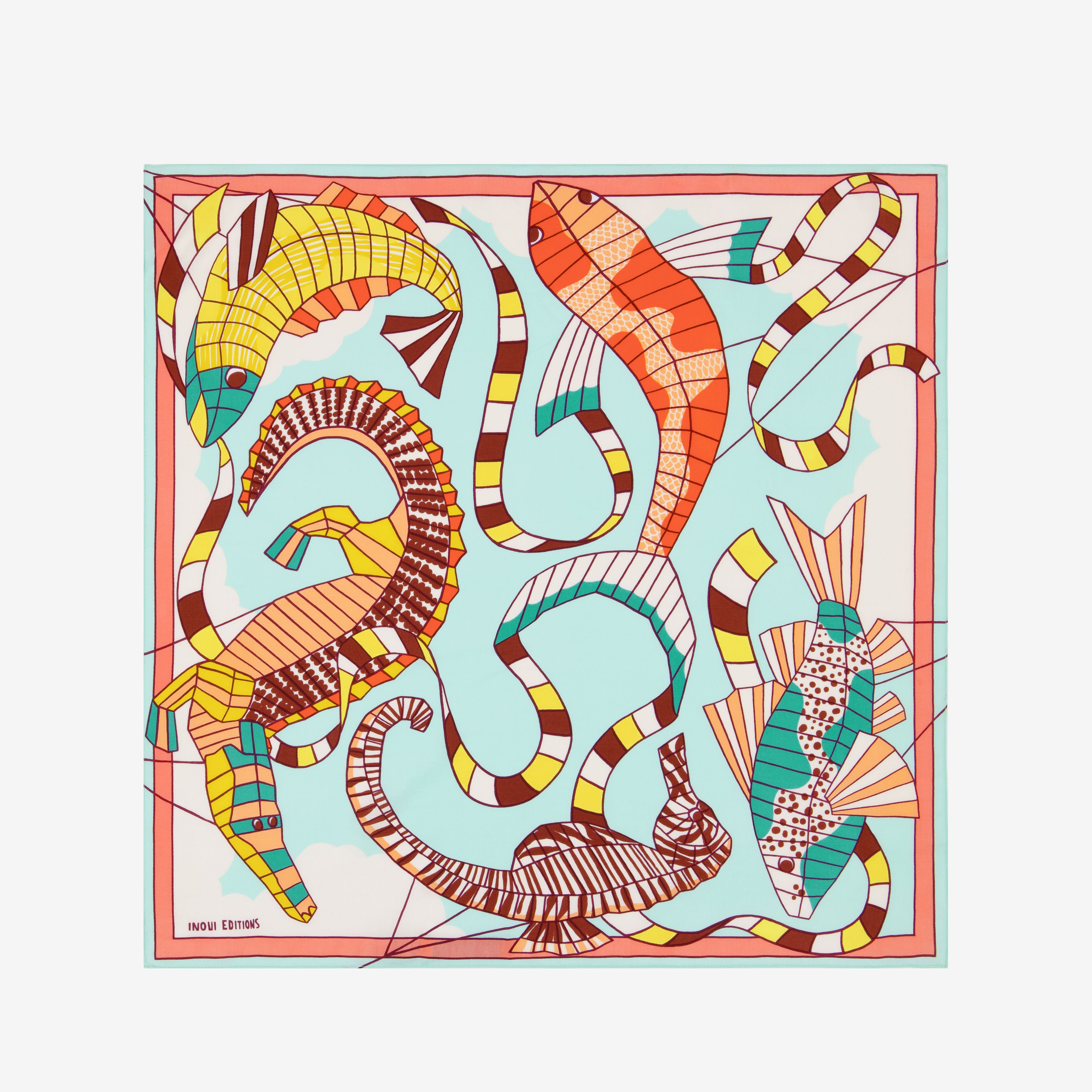 Square 65 - Cerfs Volants - Turquoise