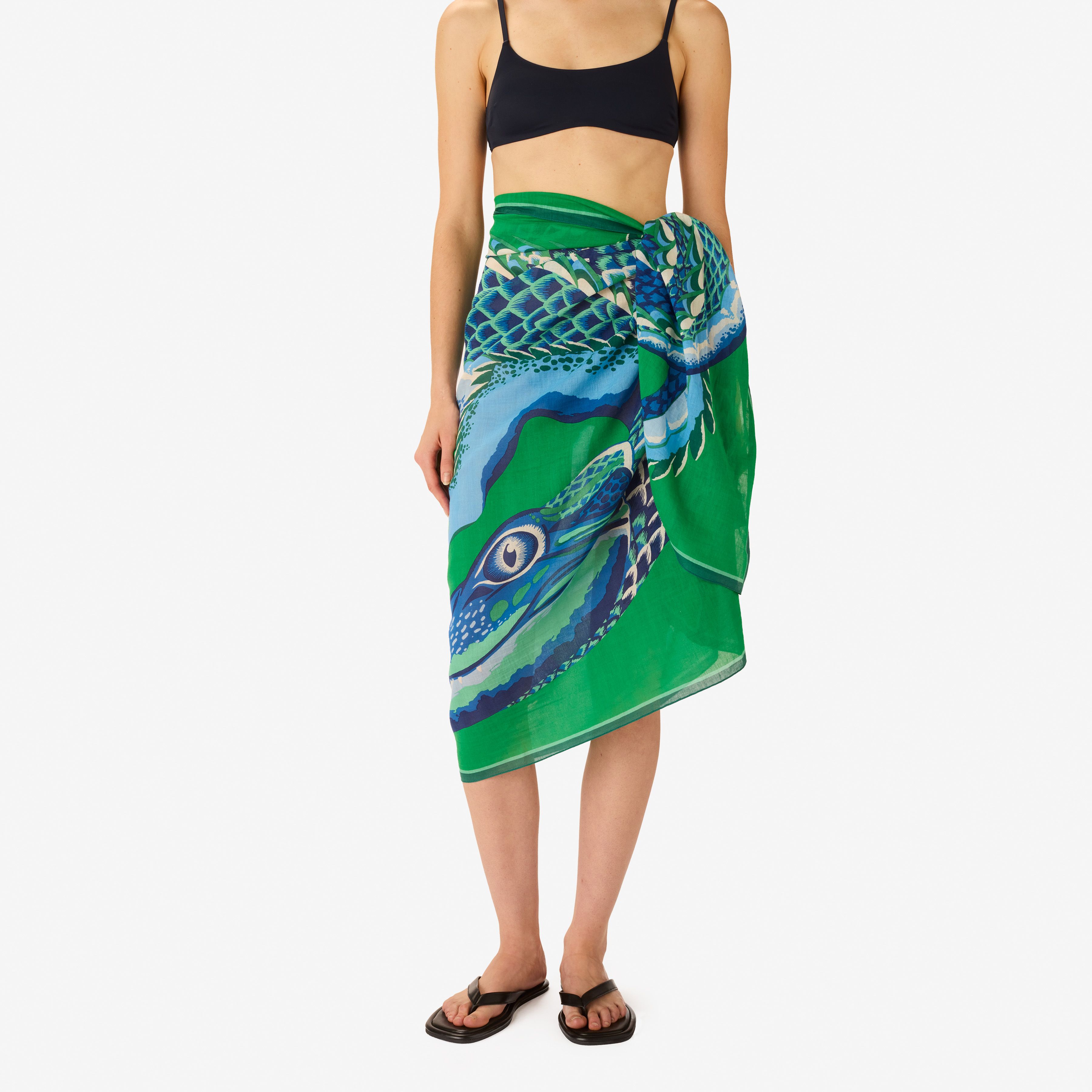 Scarf 100 - Croco - Green