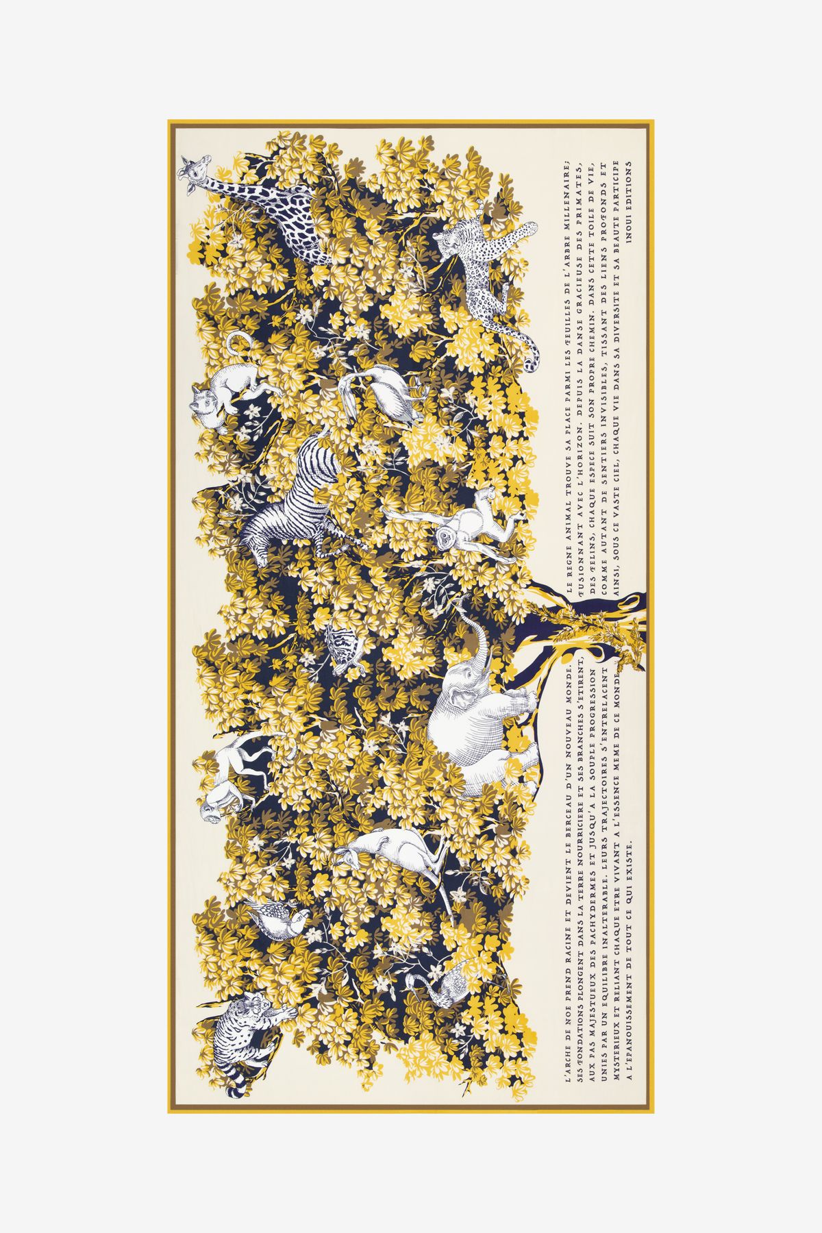 Écharpe 100 - Bestiaire - Blanc