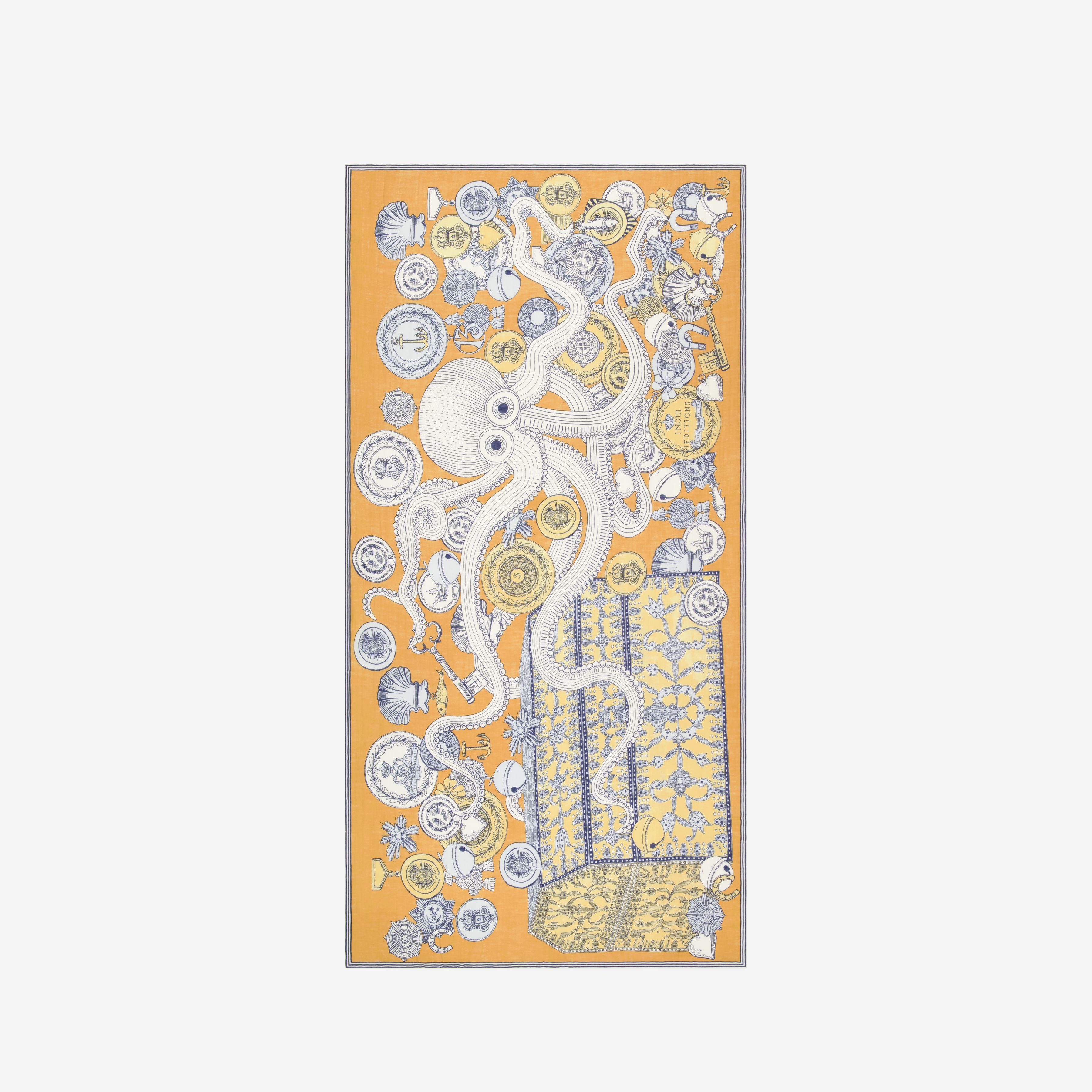 Écharpe 100 - Octopus - Mordoré
