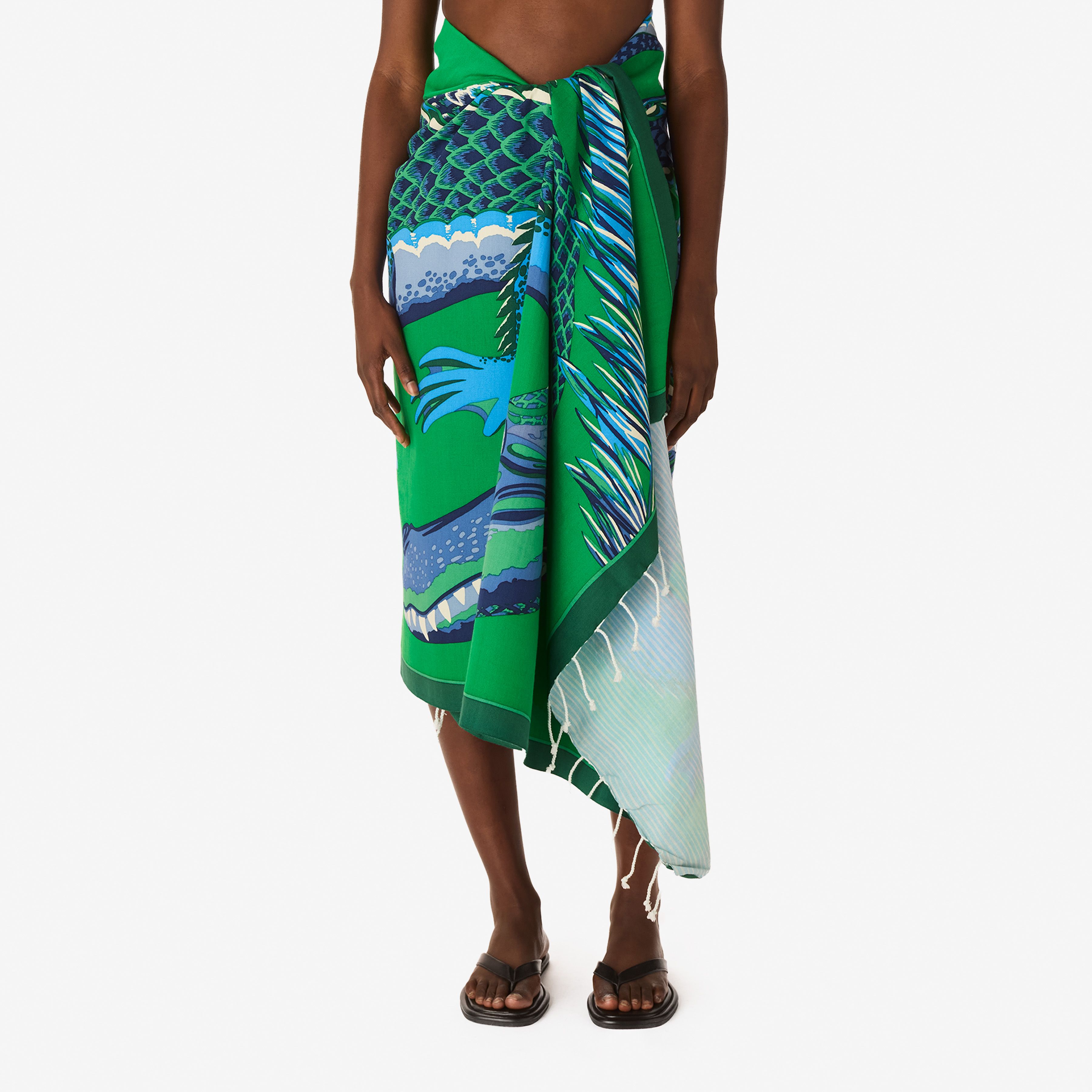 Fouta 100 - Croco - Vert