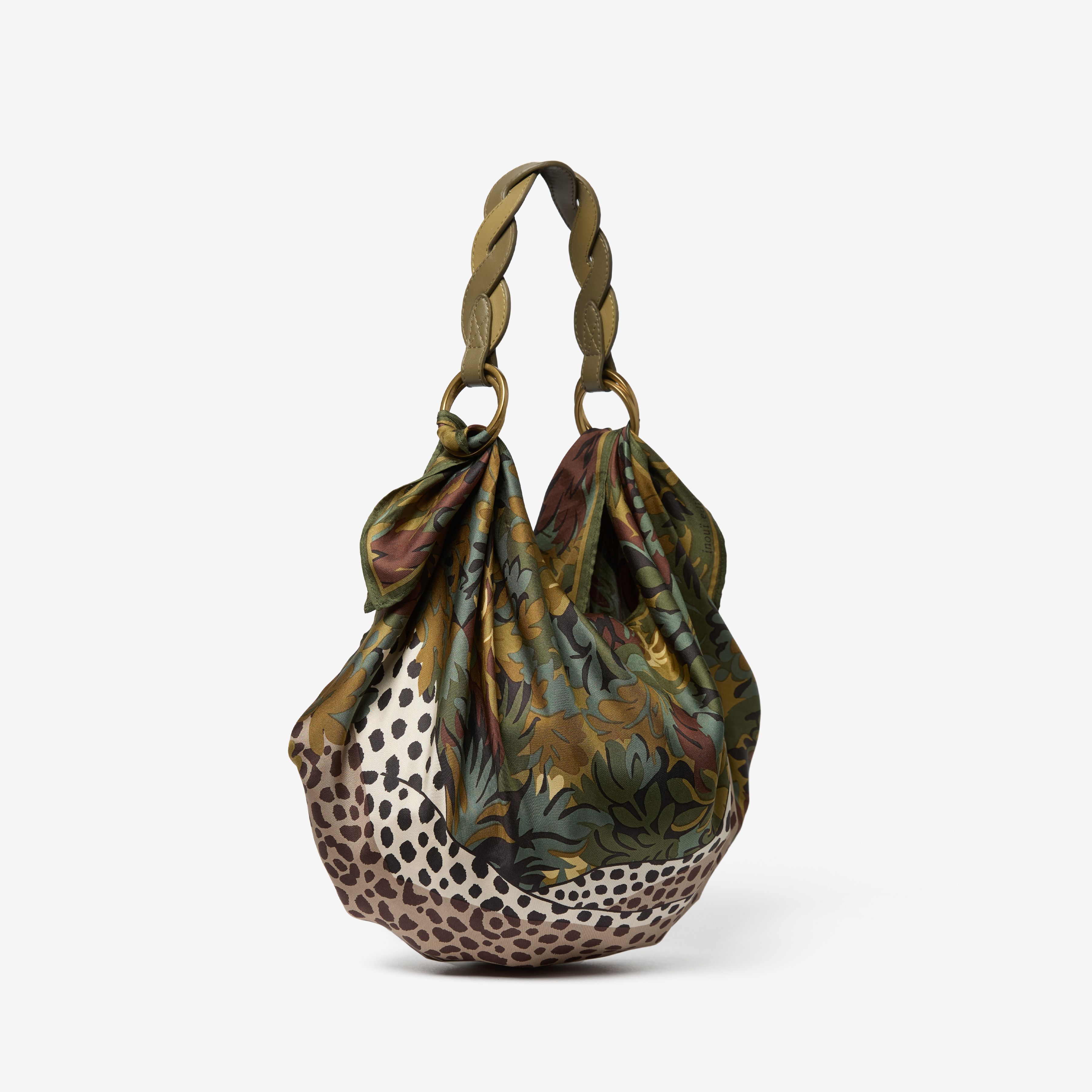 Leather Handle - Braid - Khaki