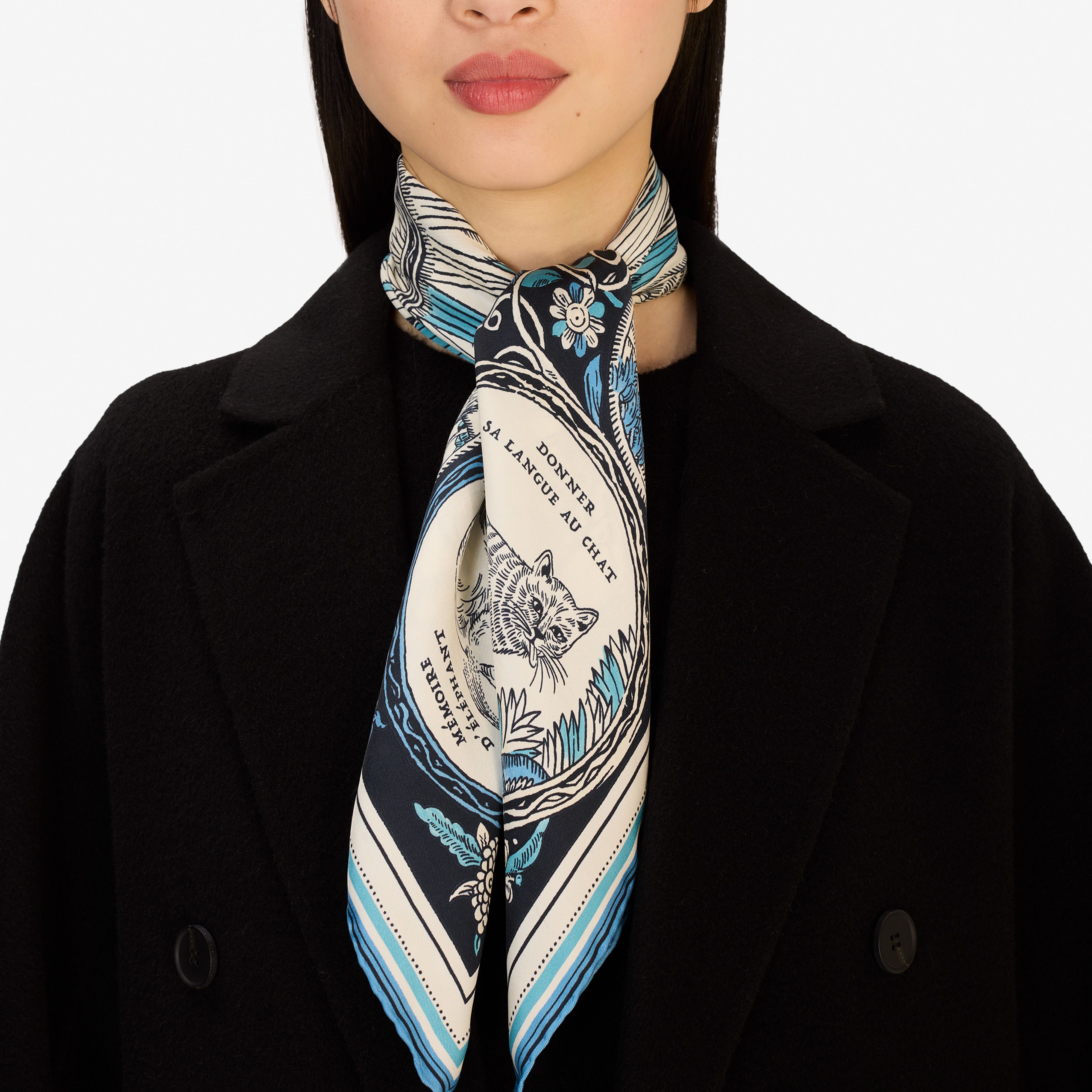 Quadratisches 70 - Chance Inoui - Marineblau